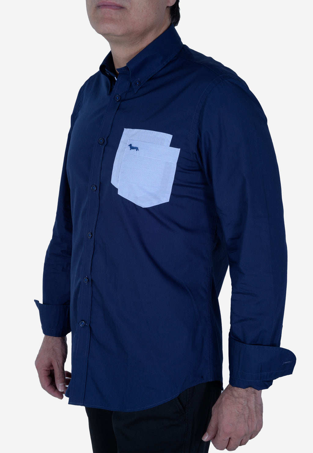 CAMISA HARMONT & BLAINE AZUL ALGODÓN (CRL972011759B-808)
