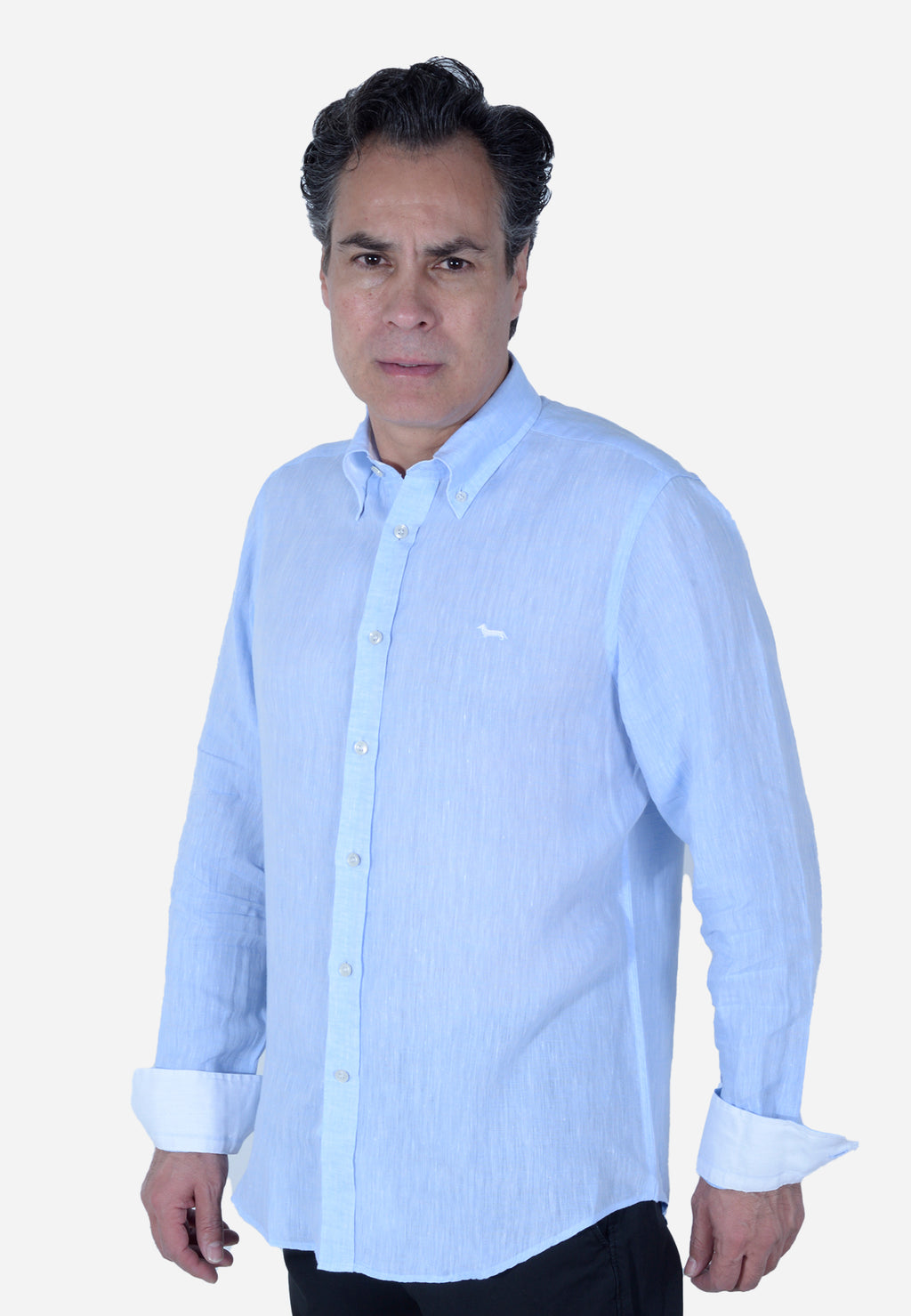 CAMISA HARMONT & BLAINE AZUL LINO (CRL014010883B-810)