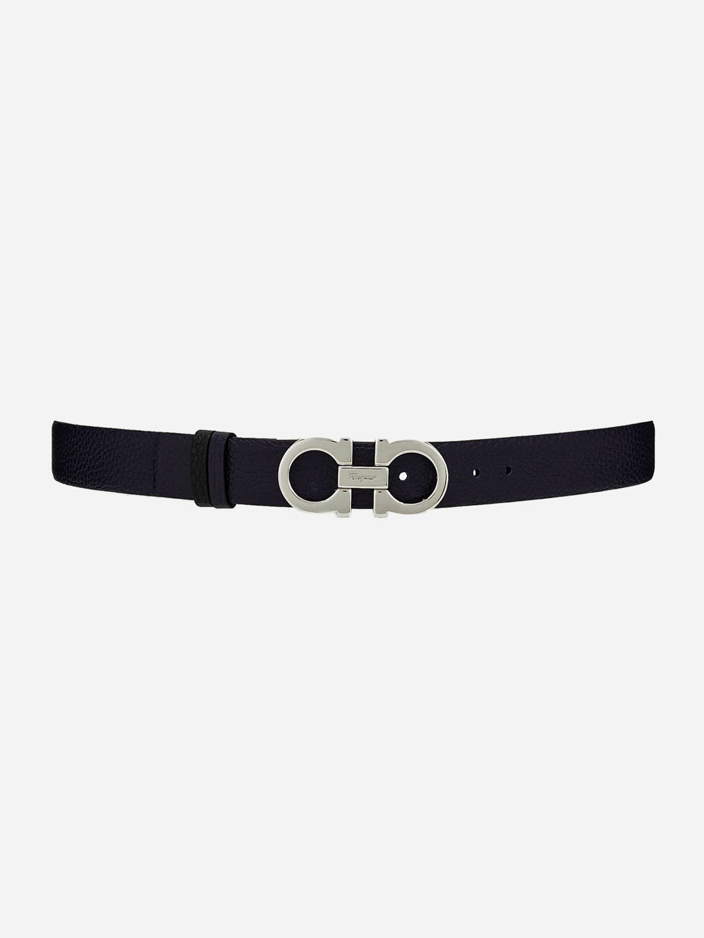 Cinturón Dama Azul/Negro Reversible Cuero