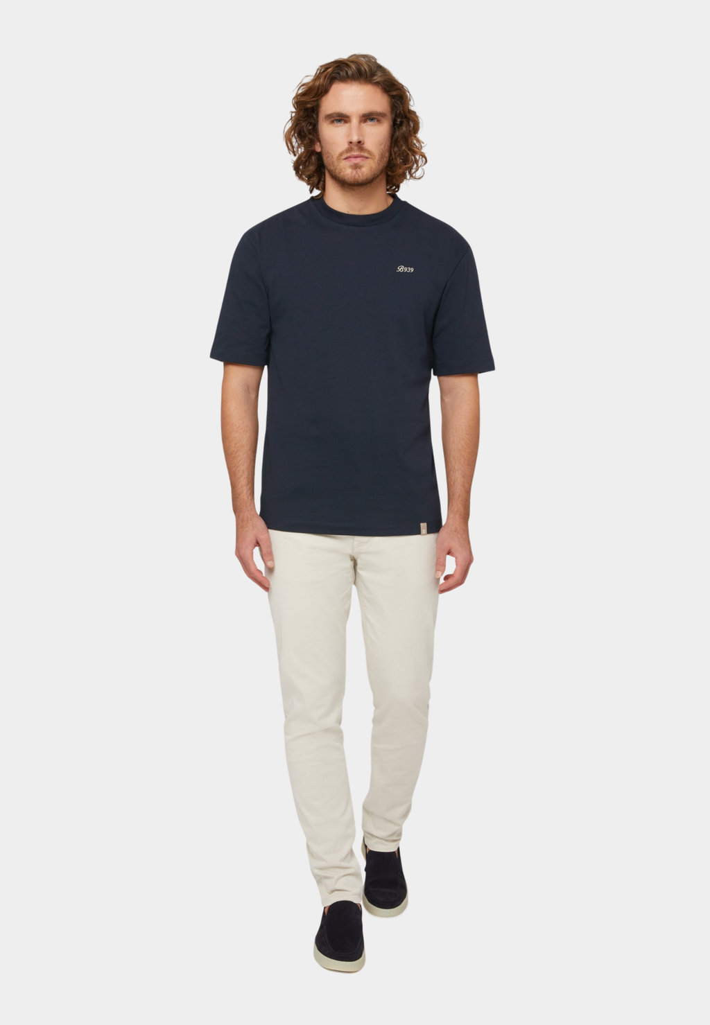 CAMISETA-TSHIRT BOGGI AZUL ALGODON