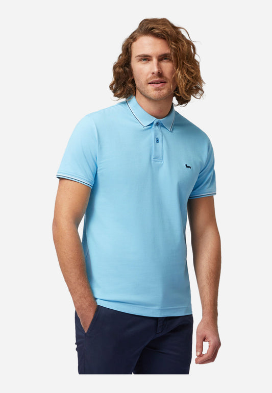 CAMISETA POLO HARMOT&BLAINE AZUL ALGOD (LNL032020862-849)