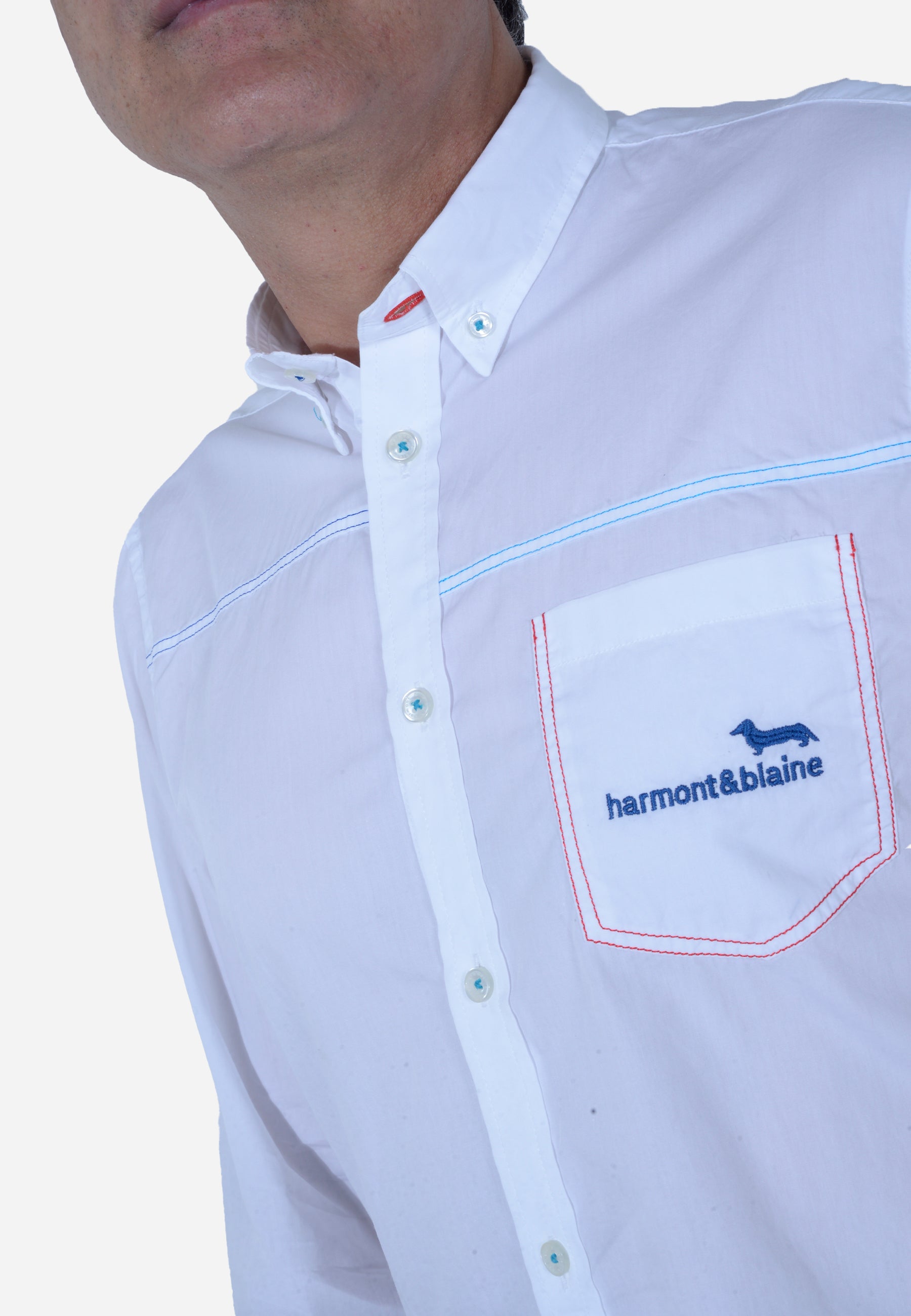 Camisa Hombre Blanco Minimalista H&B