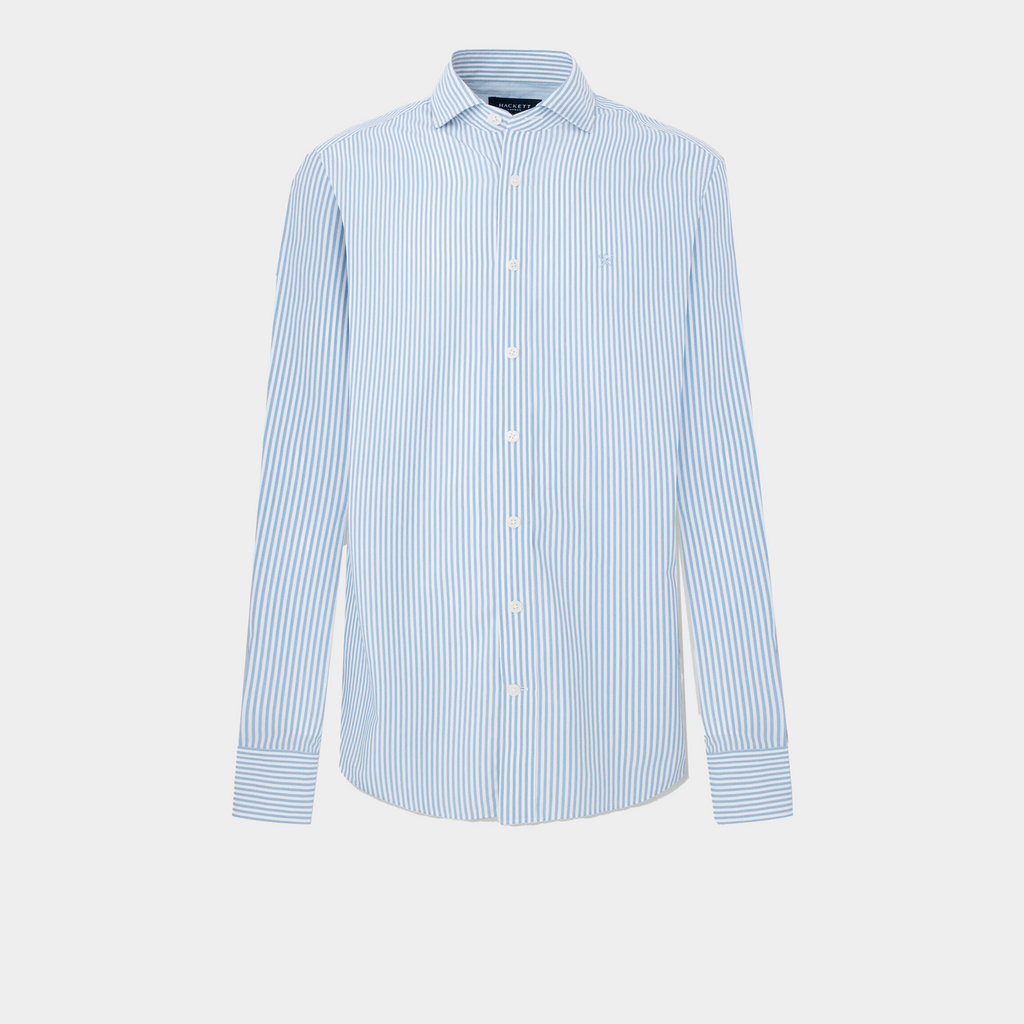CAMISA HACKETT AZUL 1 RYAS 00% COTTON (HM309601-8AM)