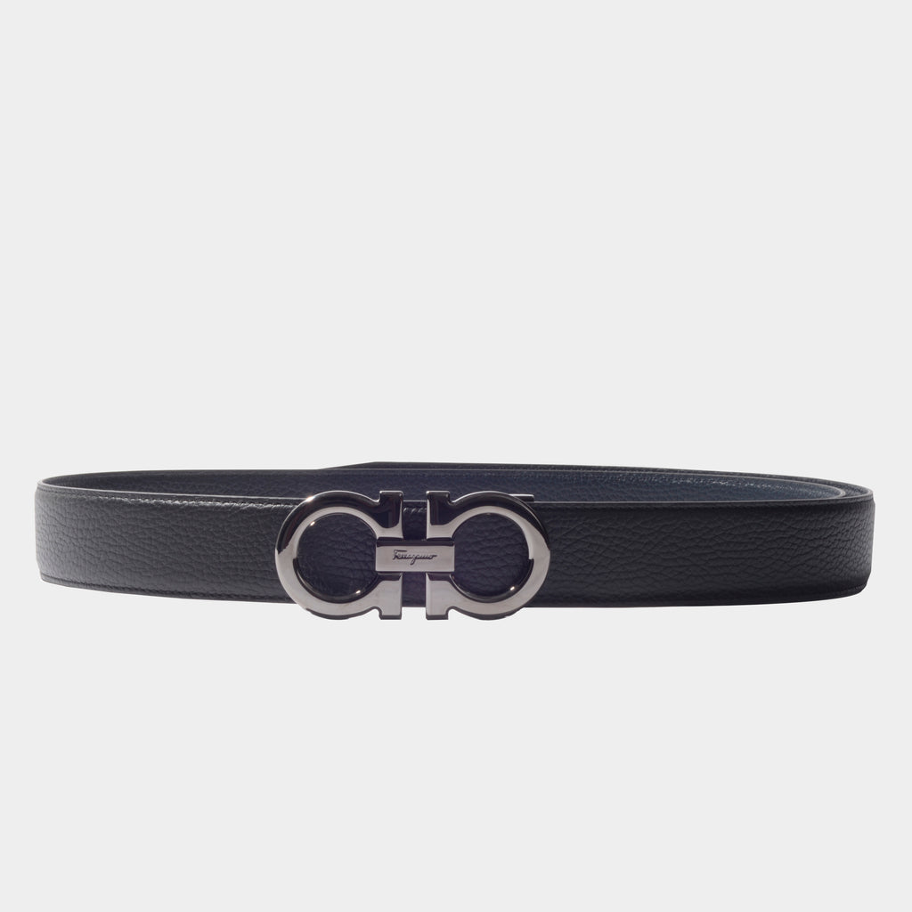 CINTURON FERRAGAMO AZUL/NEGRO PIE (687611-679710)