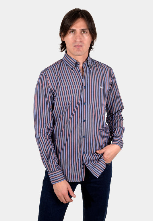 CAMISA HARMONT AZUL ALGOD (CRK011012508B-801)