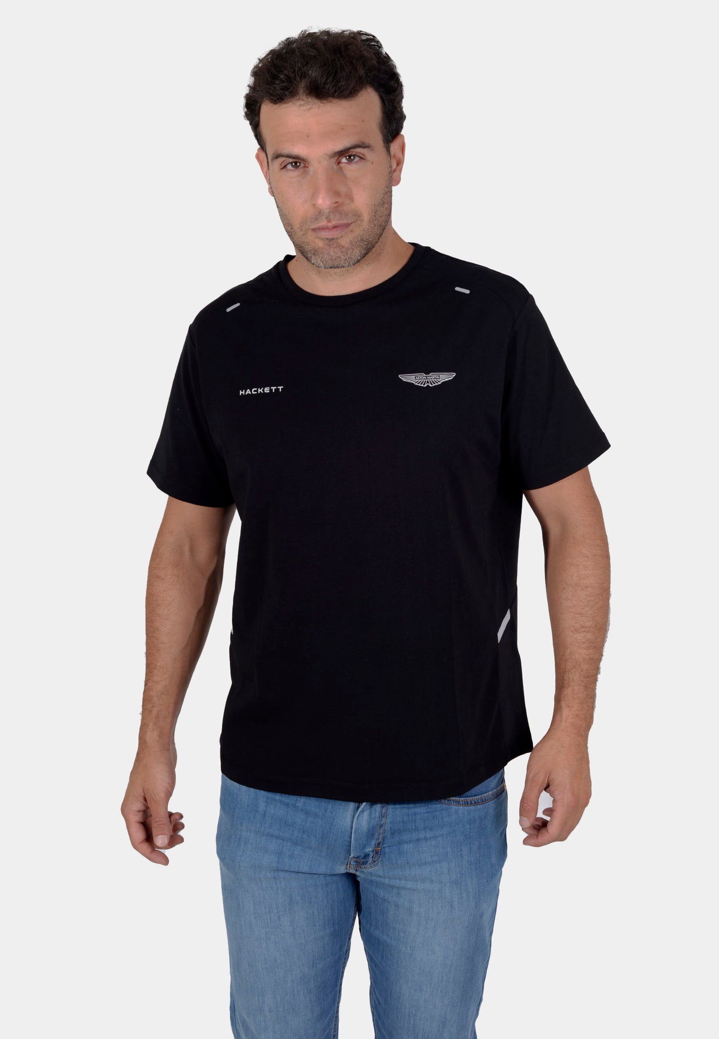 CAMISETA T-SHIRTS HACKETT NEGRO 95% COTTON, 5% ELASTANE (HM500760-999)