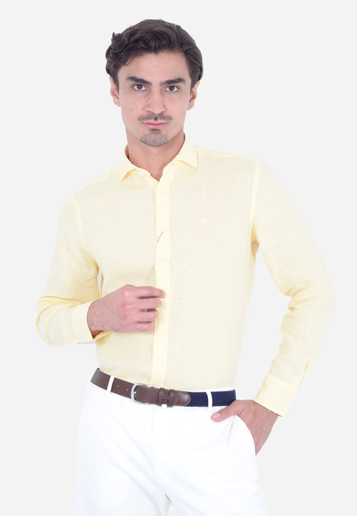 CAMISA SPORT HACKETT LONDON AMARILLO LINO (HM309744-043)