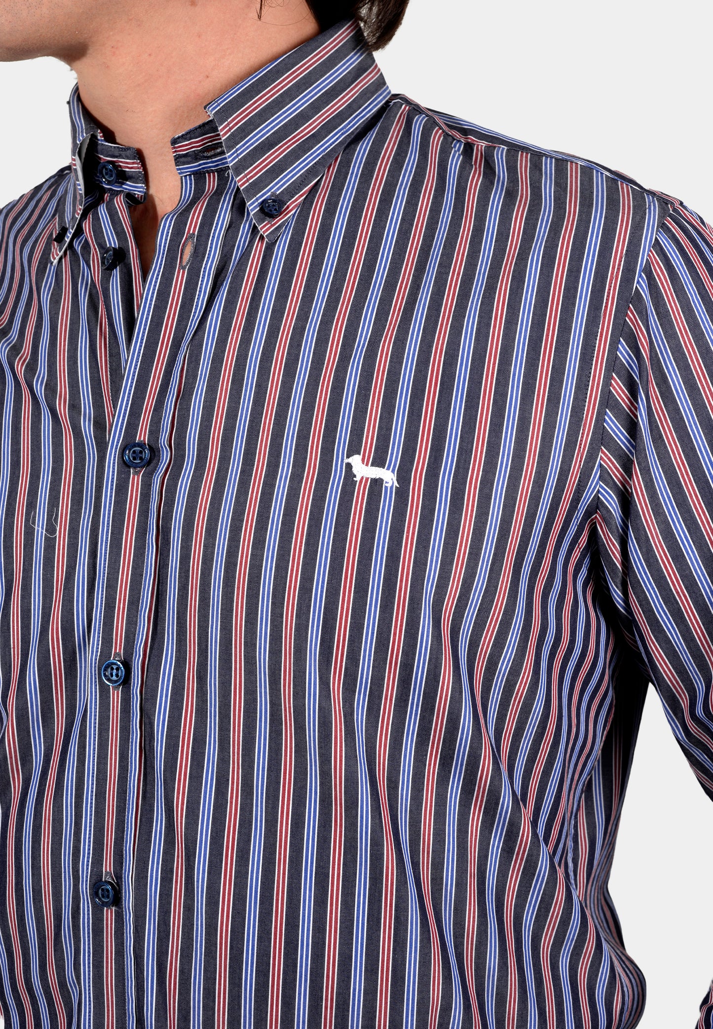 CAMISA HARMONT AZUL ALGOD (CRK011012508B-801)