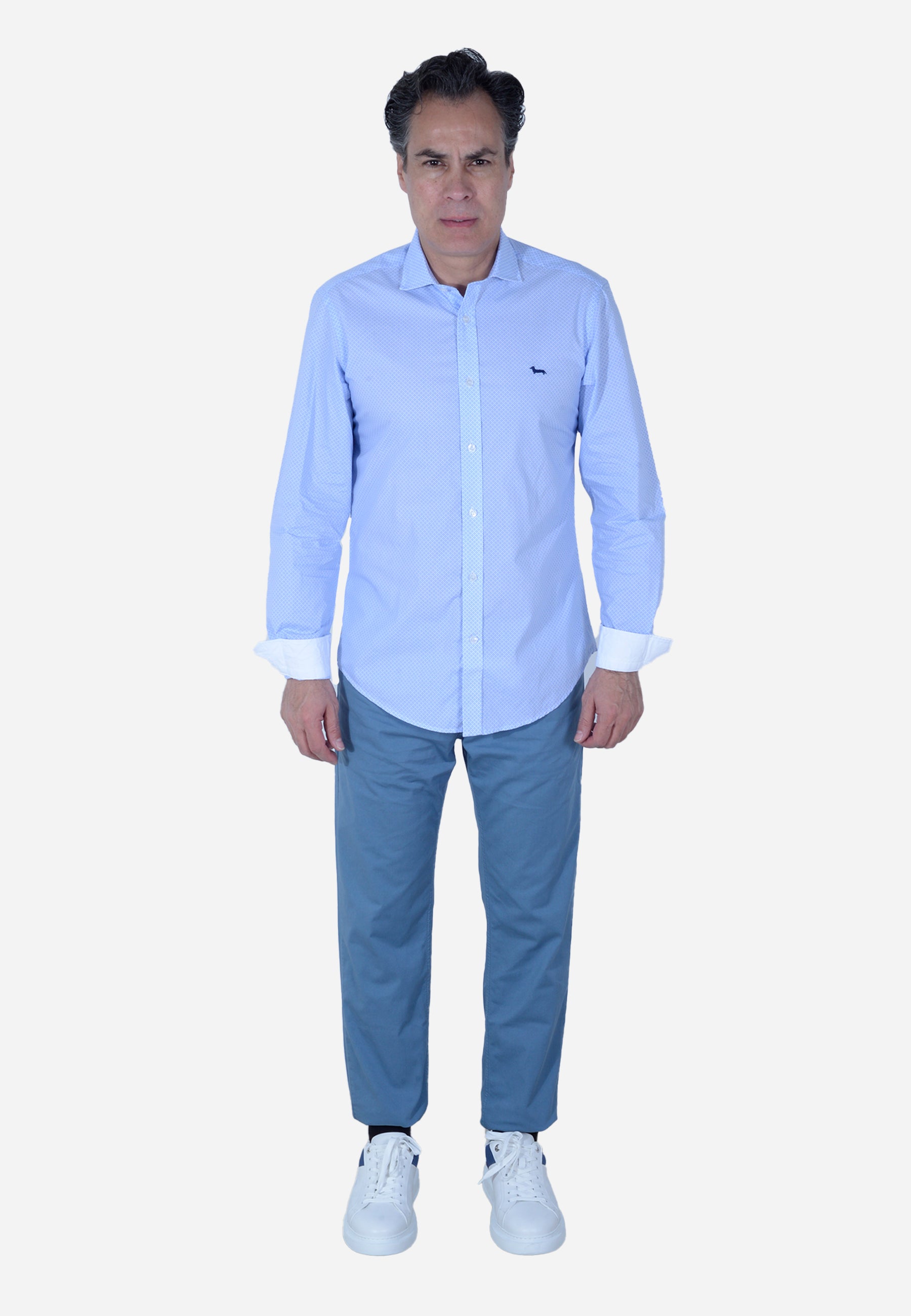 Camisa Hombre Celeste H&B