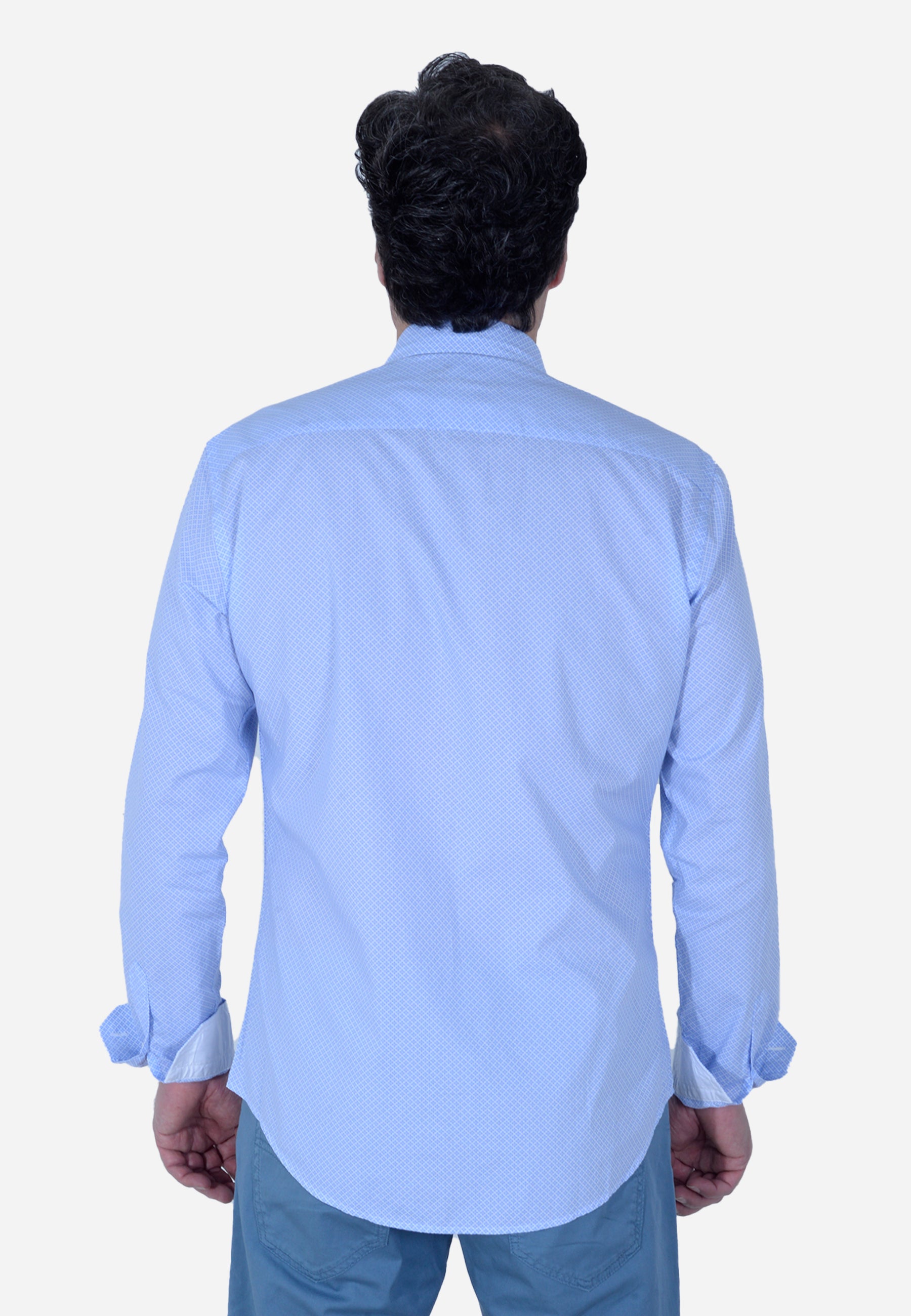 Camisa Hombre Celeste H&B