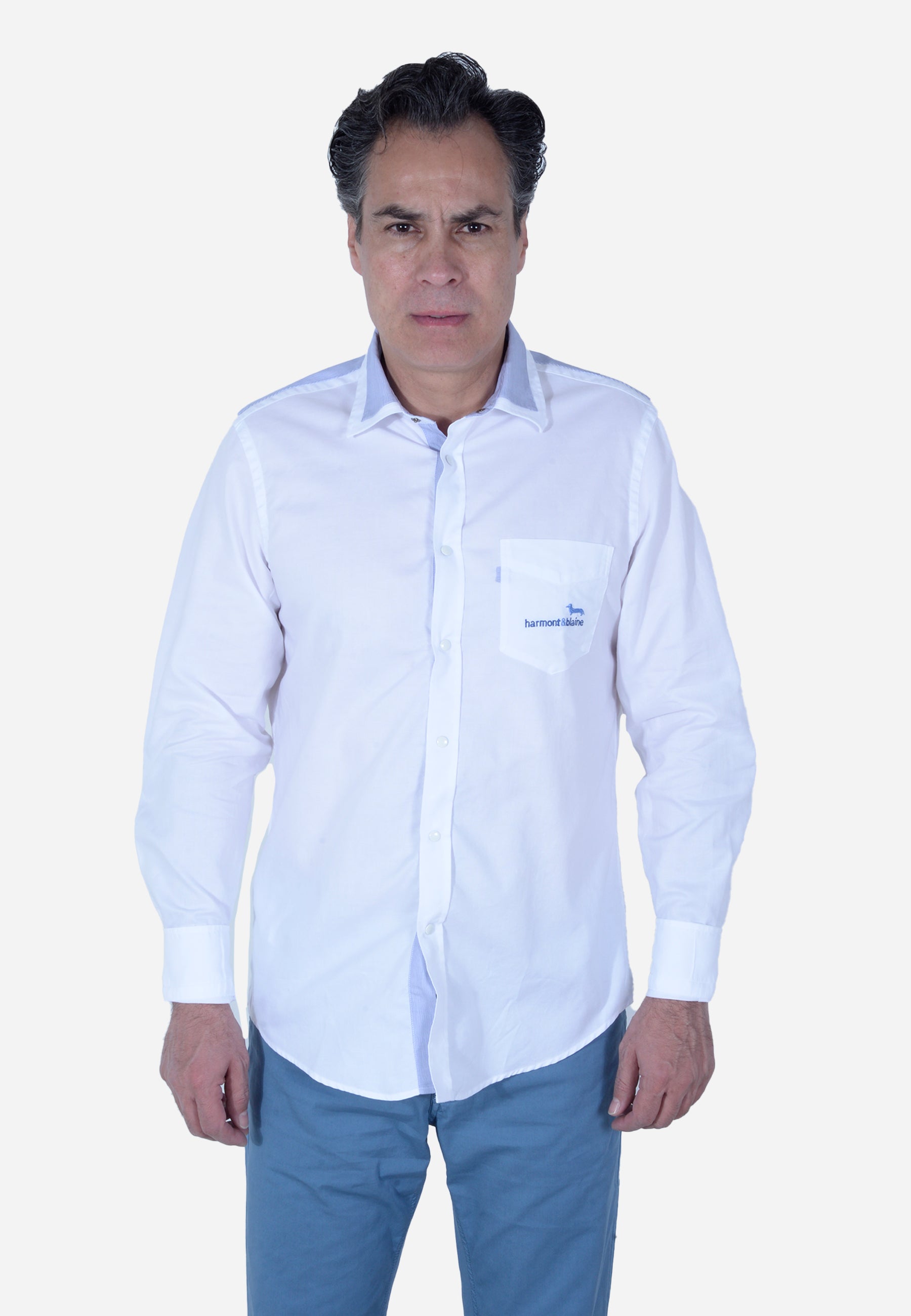 Camisa Hombre Blanca H&B