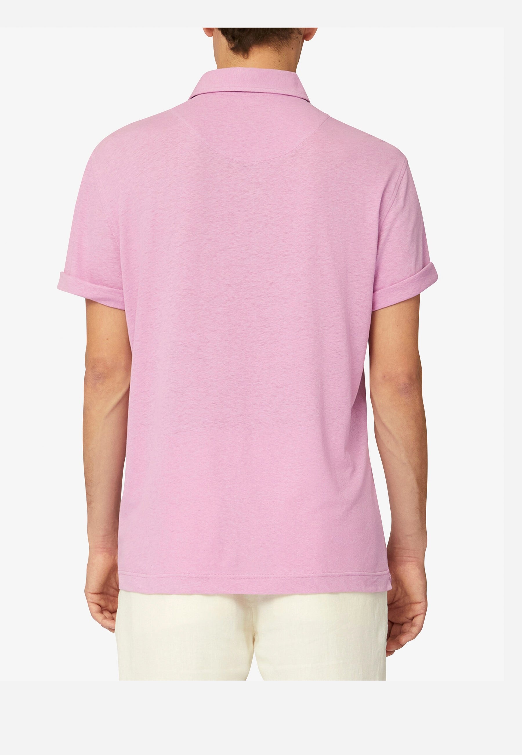 Camisa Polo Piqué Rosa H&B