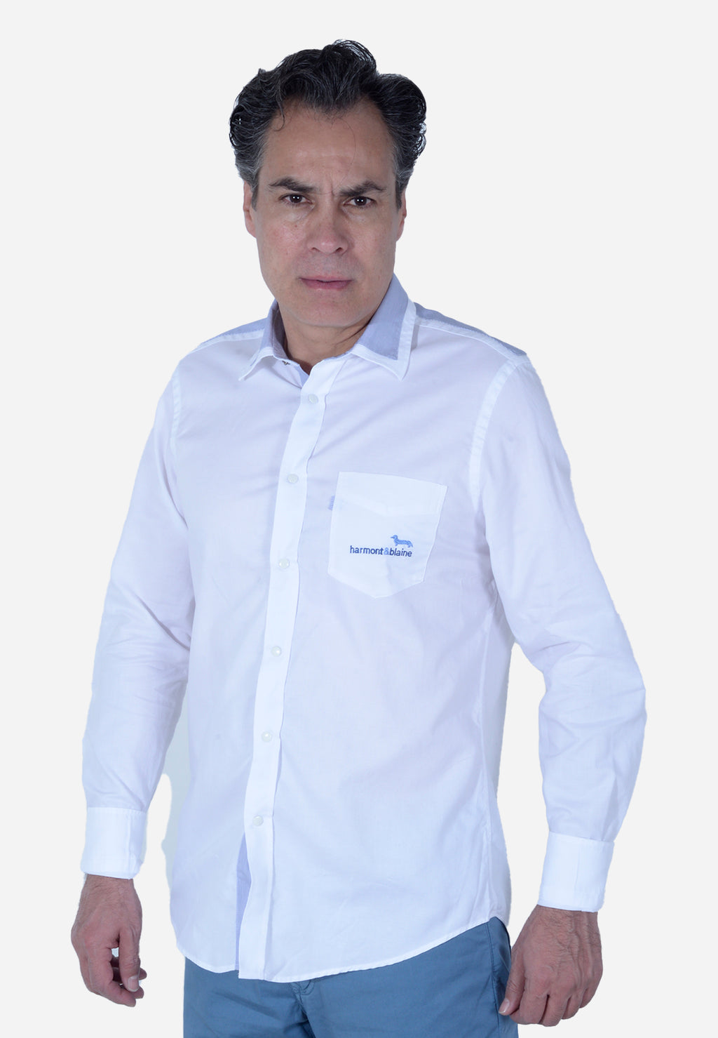 CAMISA HARMONT & BLAINE BLANCO ALGODÓN (CRL971011760N-100)