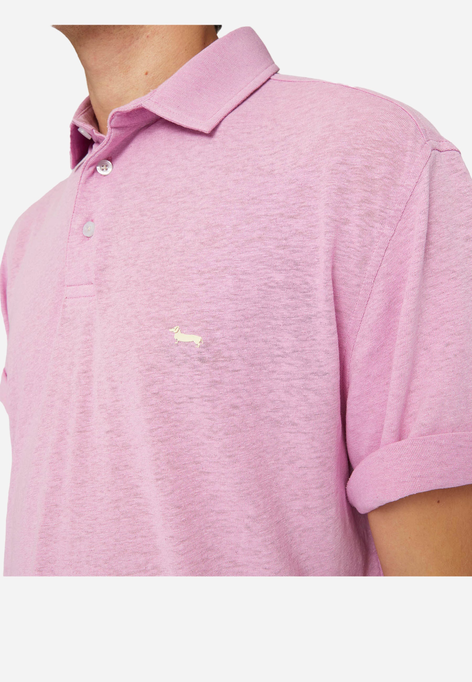Camisa Polo Piqué Rosa H&B