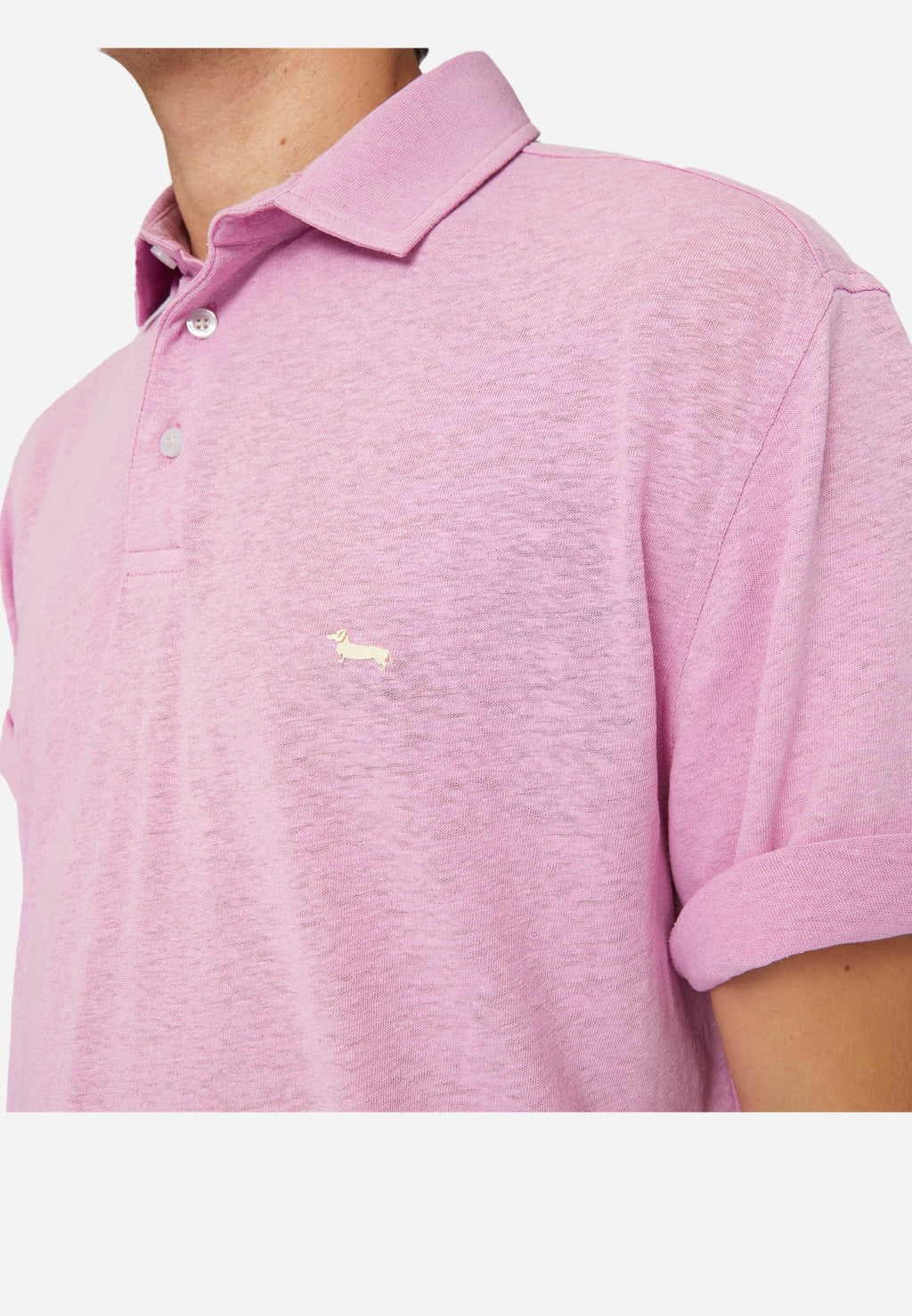 CAMISETA POLO HARMOT&BLAINE ROSADO ALGOD (LRL394021754-503)