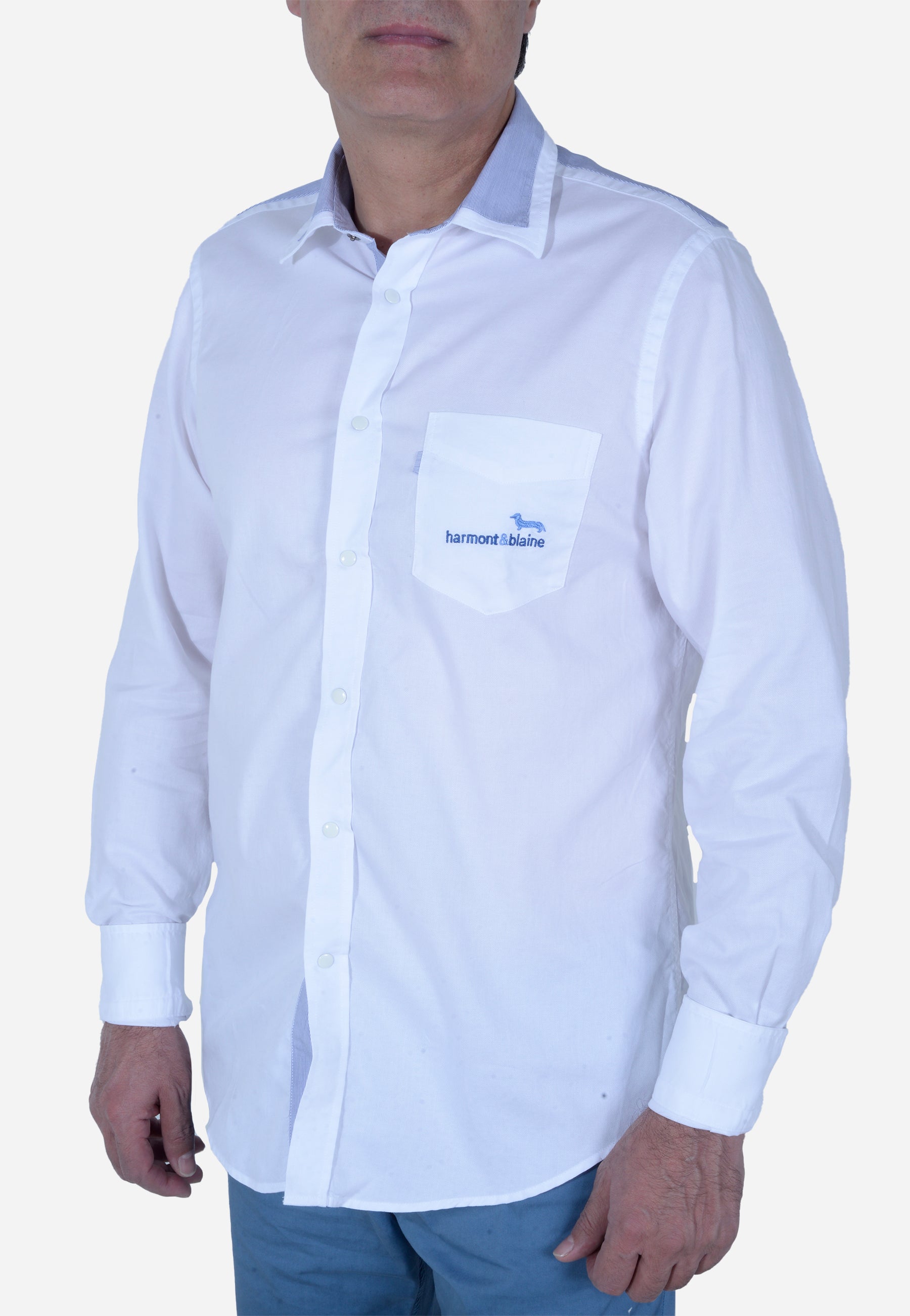 Camisa Hombre Blanca H&B
