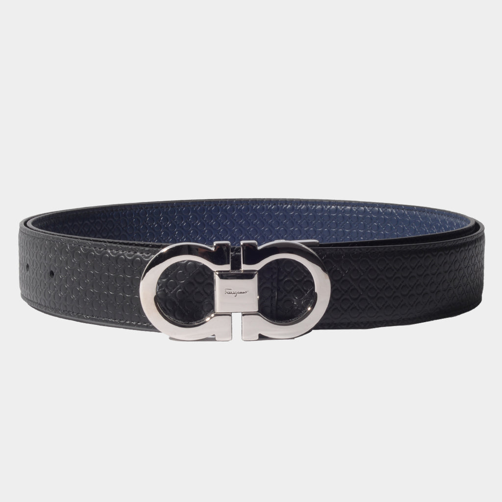 CINTURON FERRAGAMO NEGRO/azul (714462-679535)