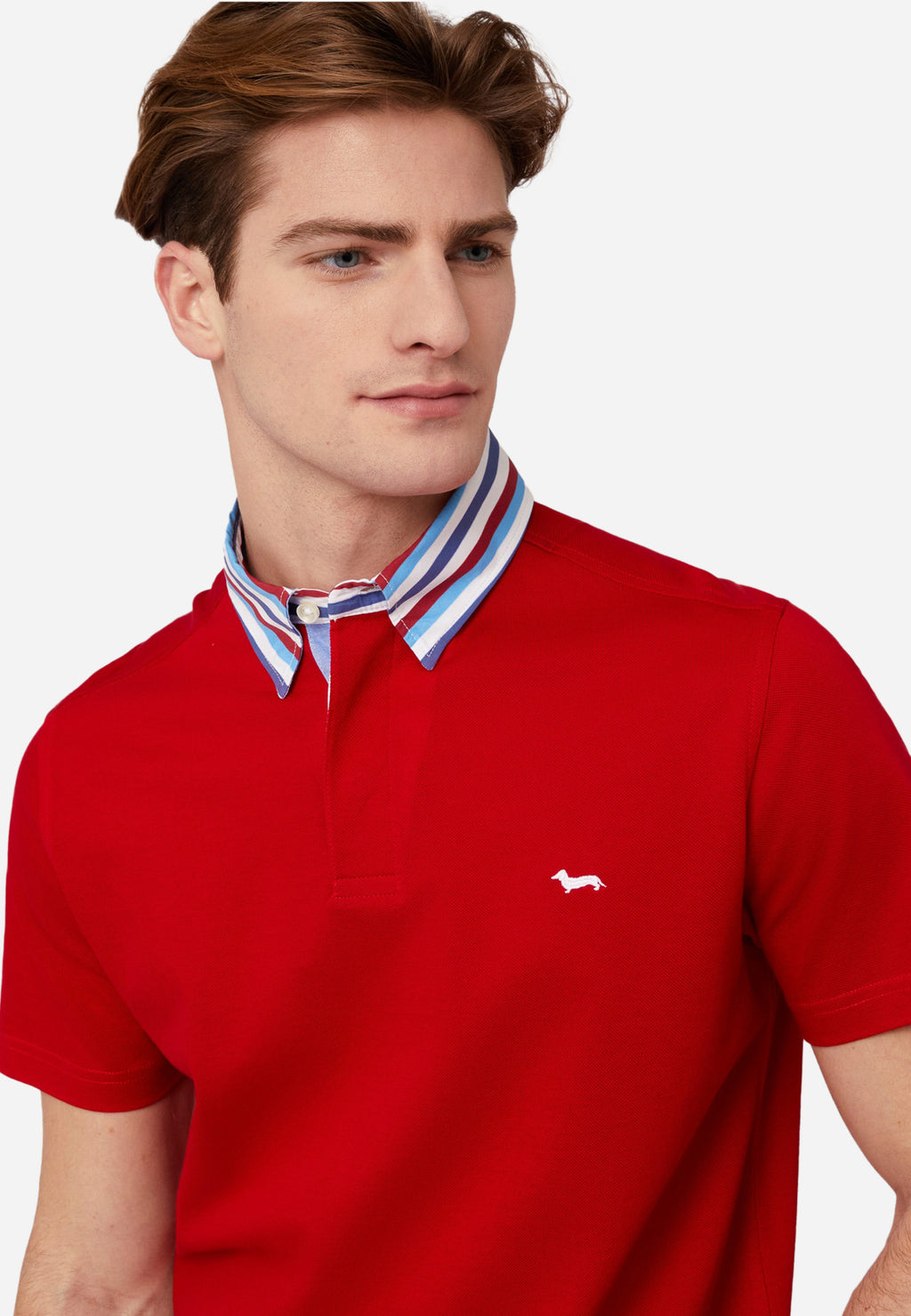 CAMISETA POLO HARMOT&BLAINE ROJO ALGOD (LRL003020004S16-501)