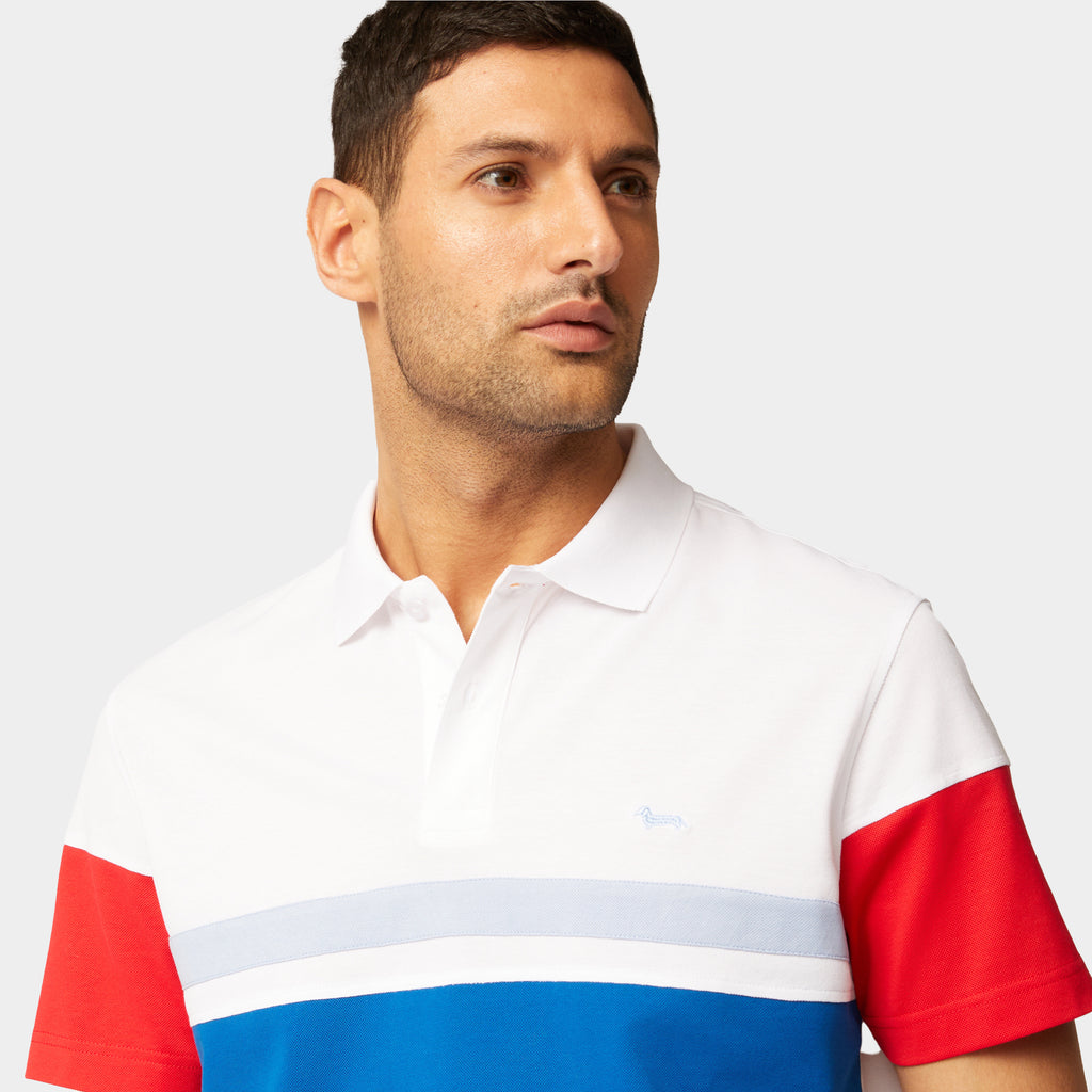 CAMISETA POLO HARMONT BLANCO ALGODÓN (LRJ3390211480-100)