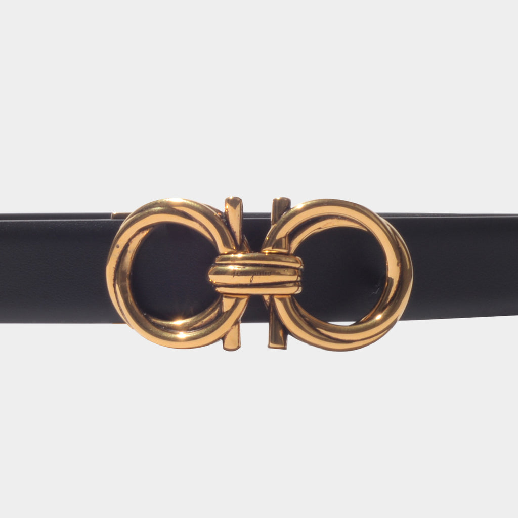 CINTURON FERRAGAMO DAMA NEGRO PIEL