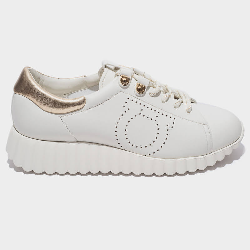 TENIS FERRAGAMO DAMA BLANCO (745911-NINFA)