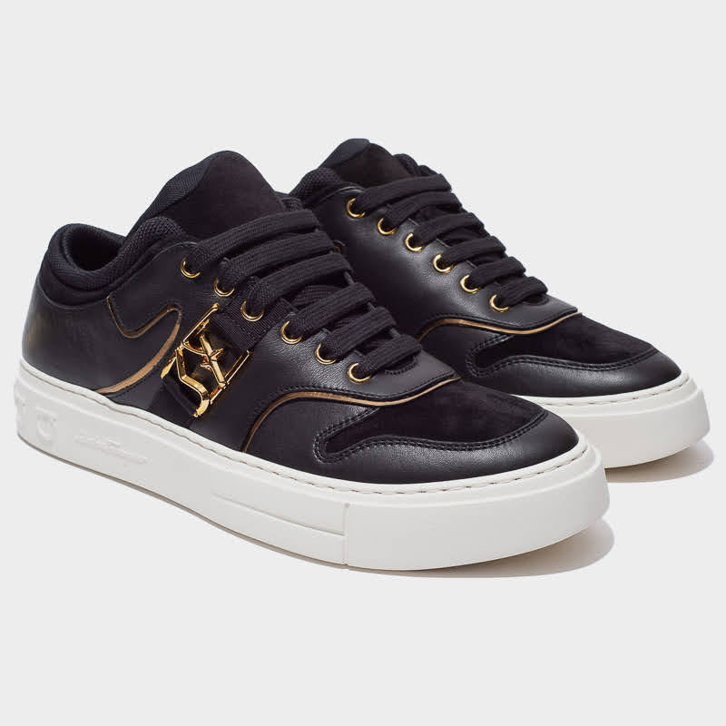 TENIS FERRAGAMO NEGRO  (747114-NORIS)