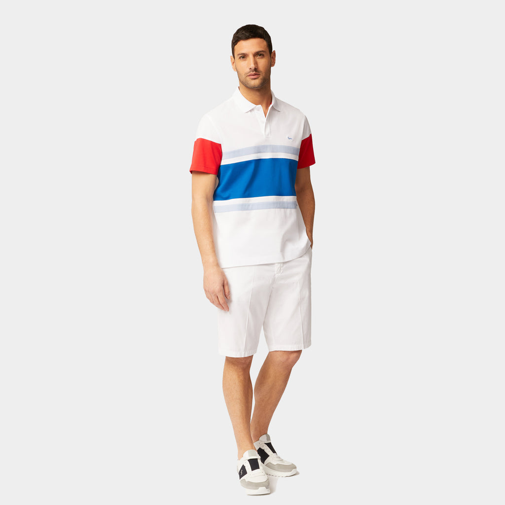 CAMISETA POLO HARMONT BLANCO ALGODÓN (LRJ3390211480-100)