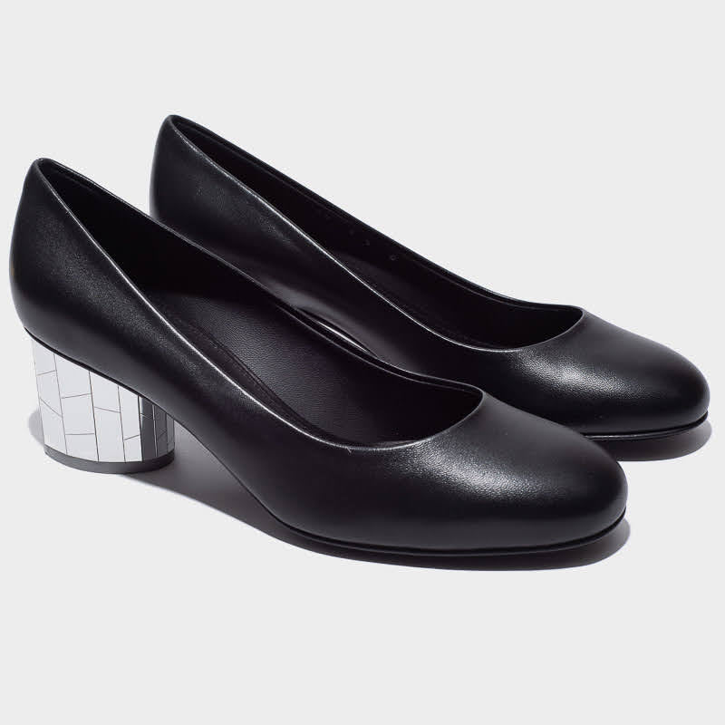 Zapato Dama Negro Tacón Espejo S.F.