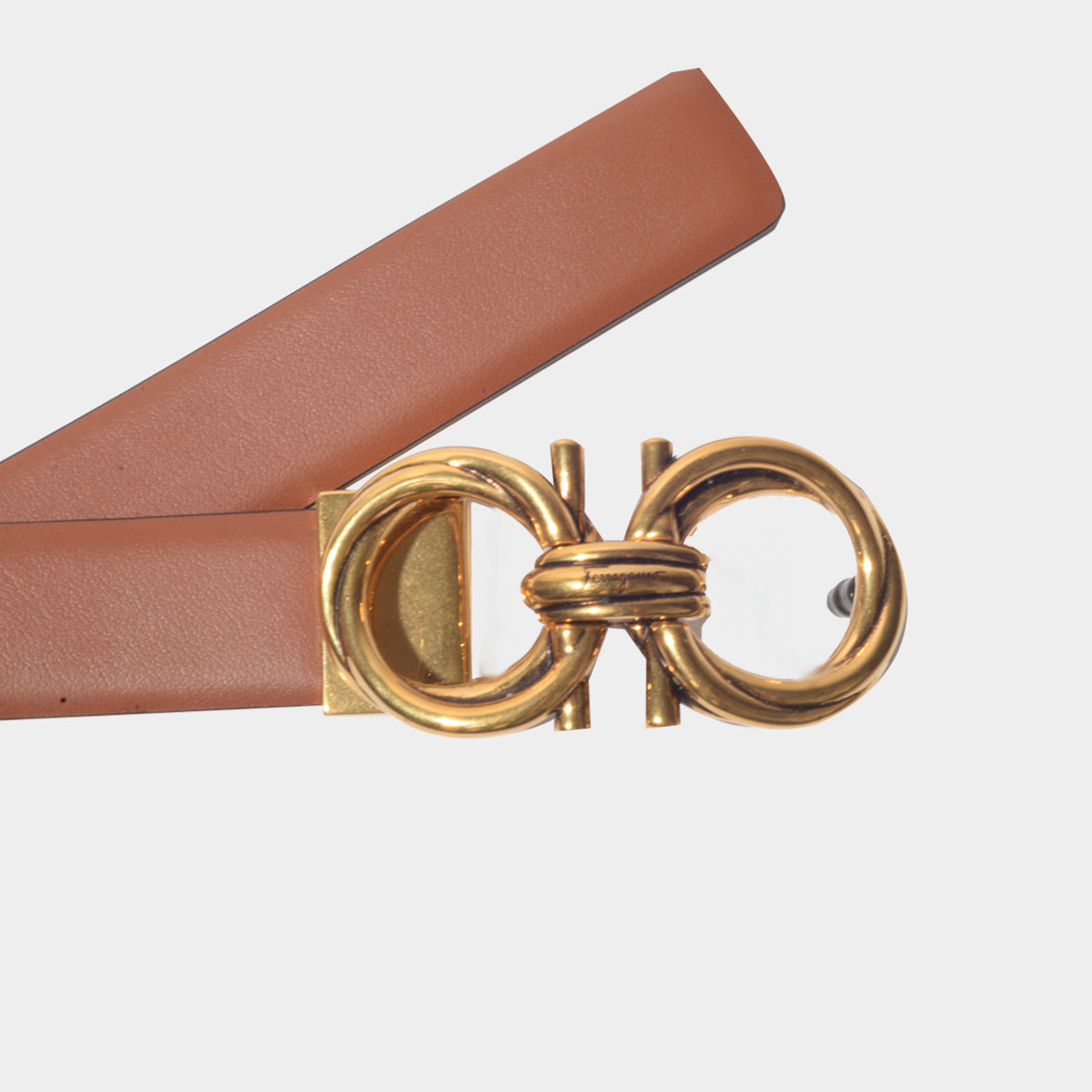 Cinturon Dama Gancini Ajustable Café – Le Collezioni