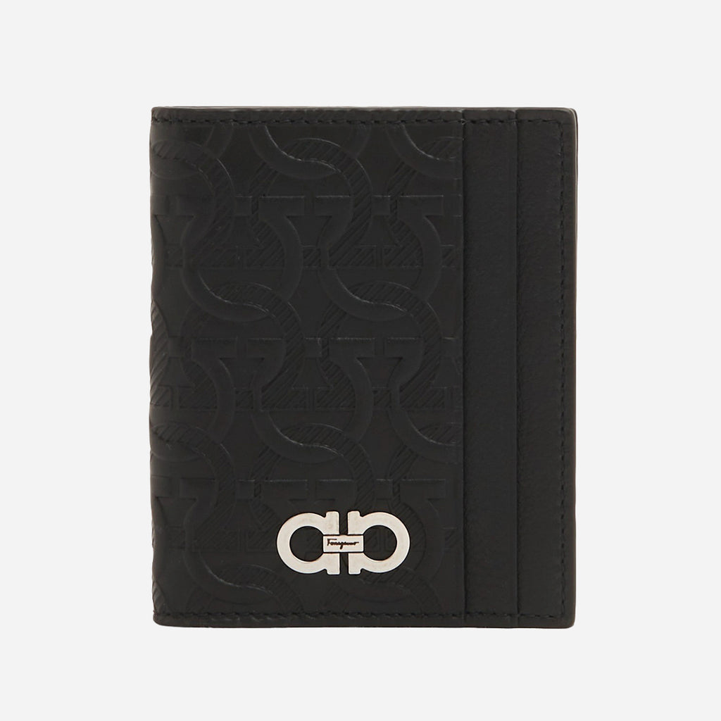 Porta Tarjeta Embossed Negra S.F.