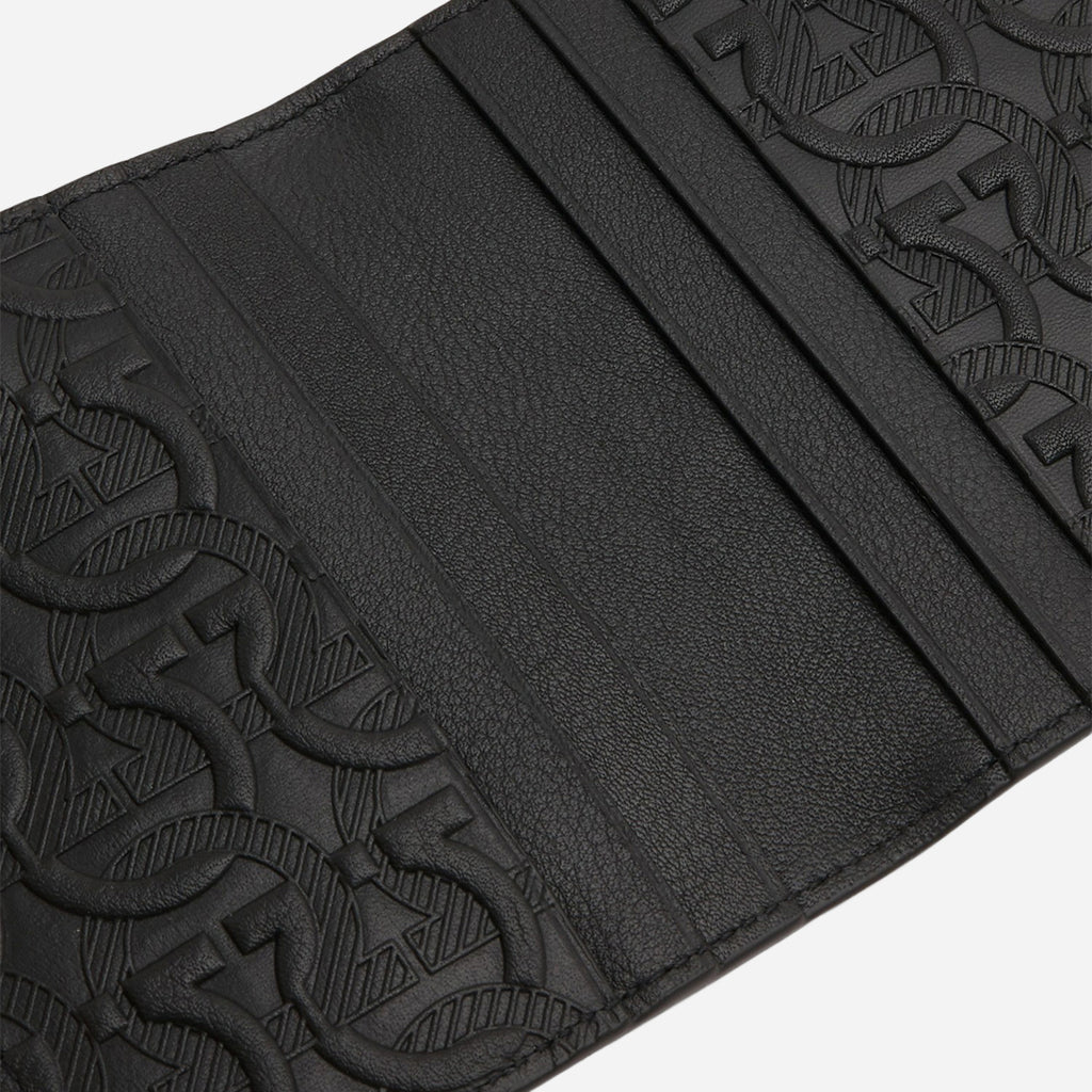Porta Tarjeta Embossed Negra S.F.