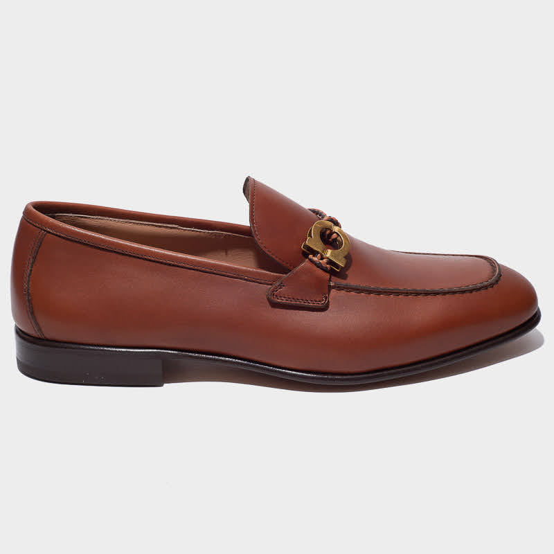ZAPATO FERRAGAMO CAFE CUERO (753908-LESTER)