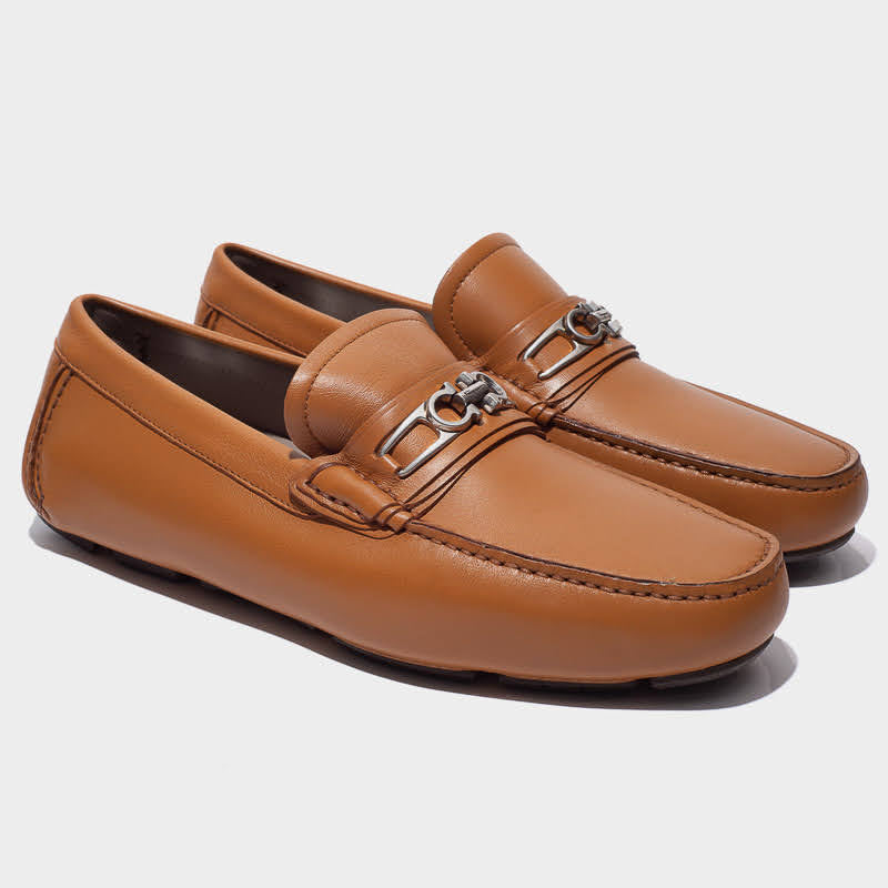 ZAPATO FERRAGAMO CAFE CUERO (754917-LAGOS)
