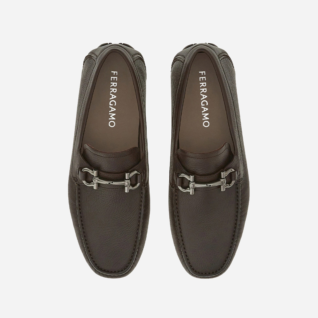 Zapato Mocasines Driver Gancini Café S.F.