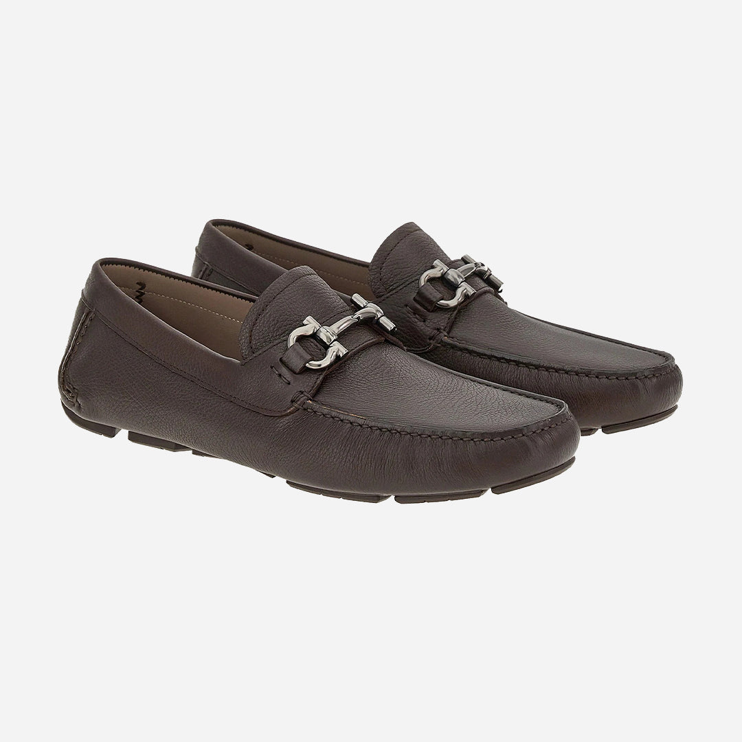 Zapato Mocasines Driver Gancini Café S.F.