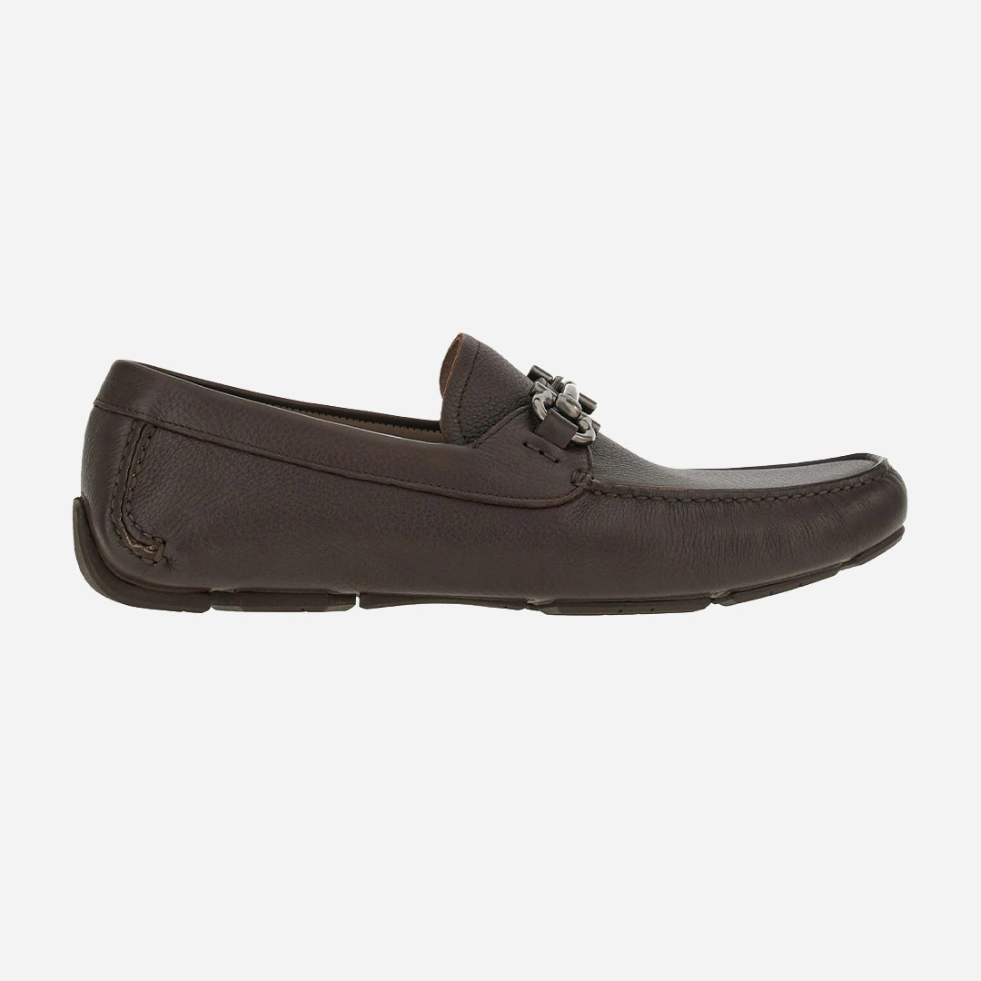 Zapato Mocasines Driver Gancini Café S.F.