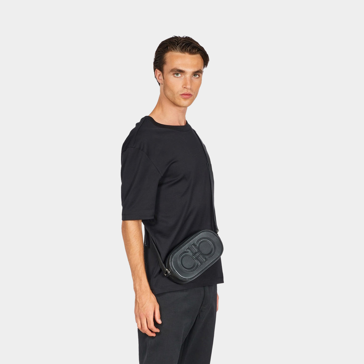 Bolso Bandolera Gris Oscuro S.F.