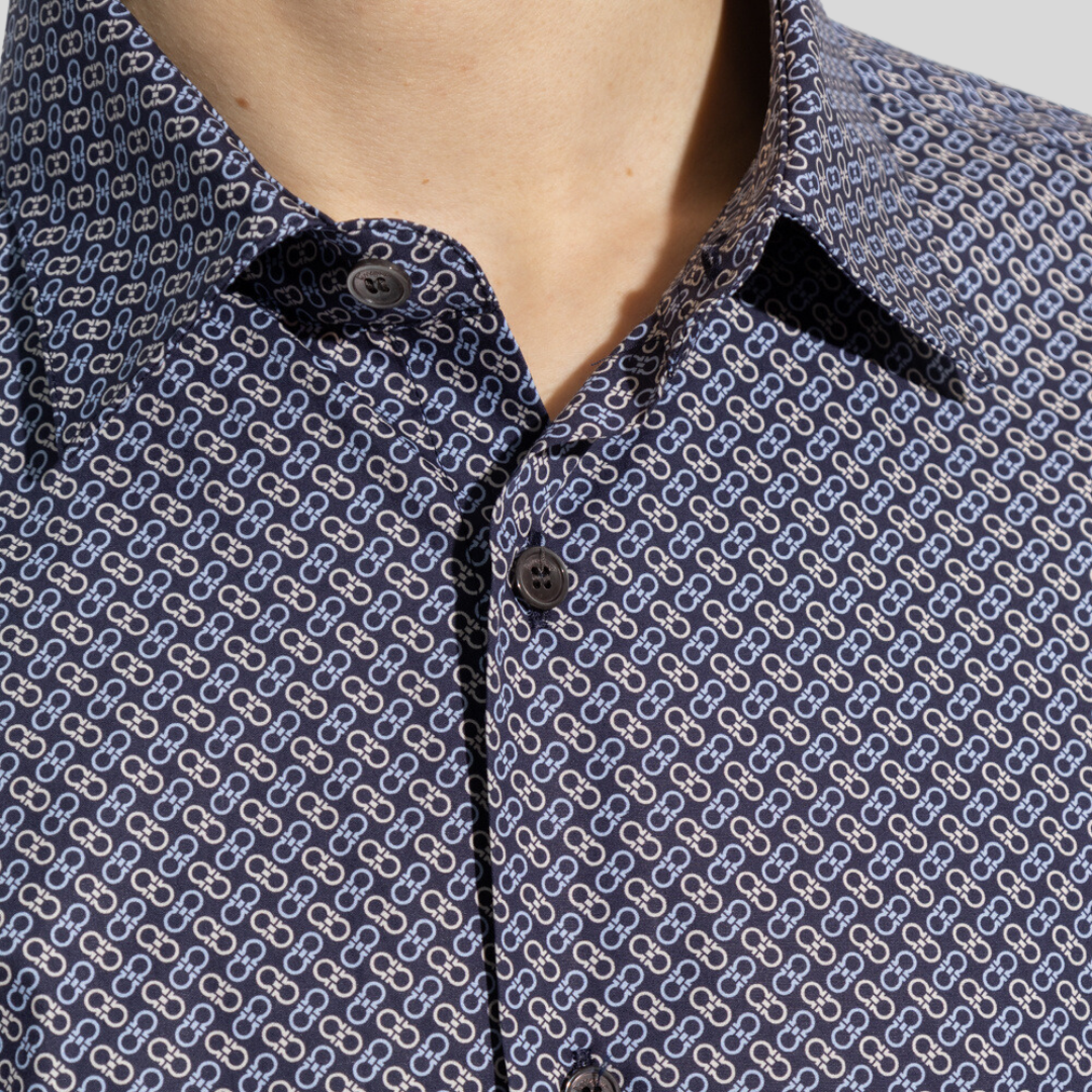 Camisa Hombre Azul  Gancini S.F.