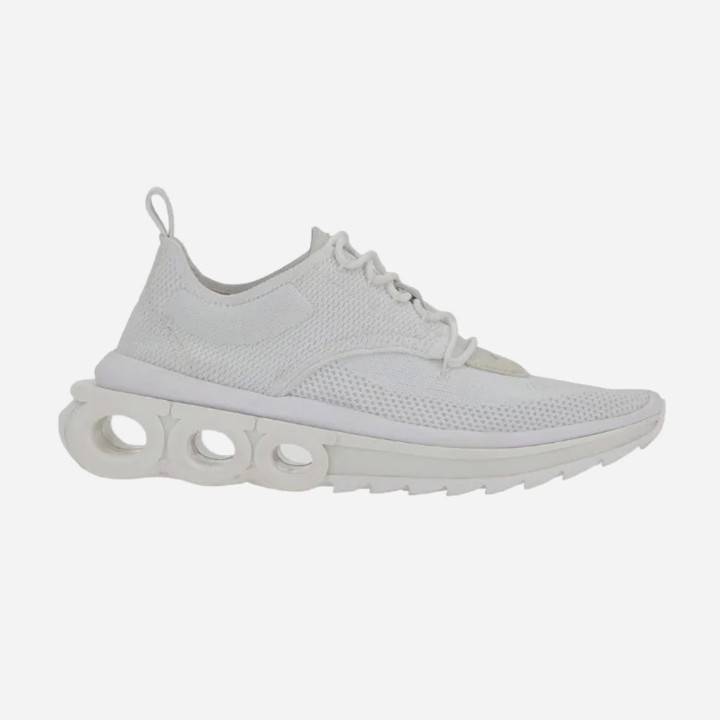 Tenis Blancos Hombre Con Placa Gancini S.F.