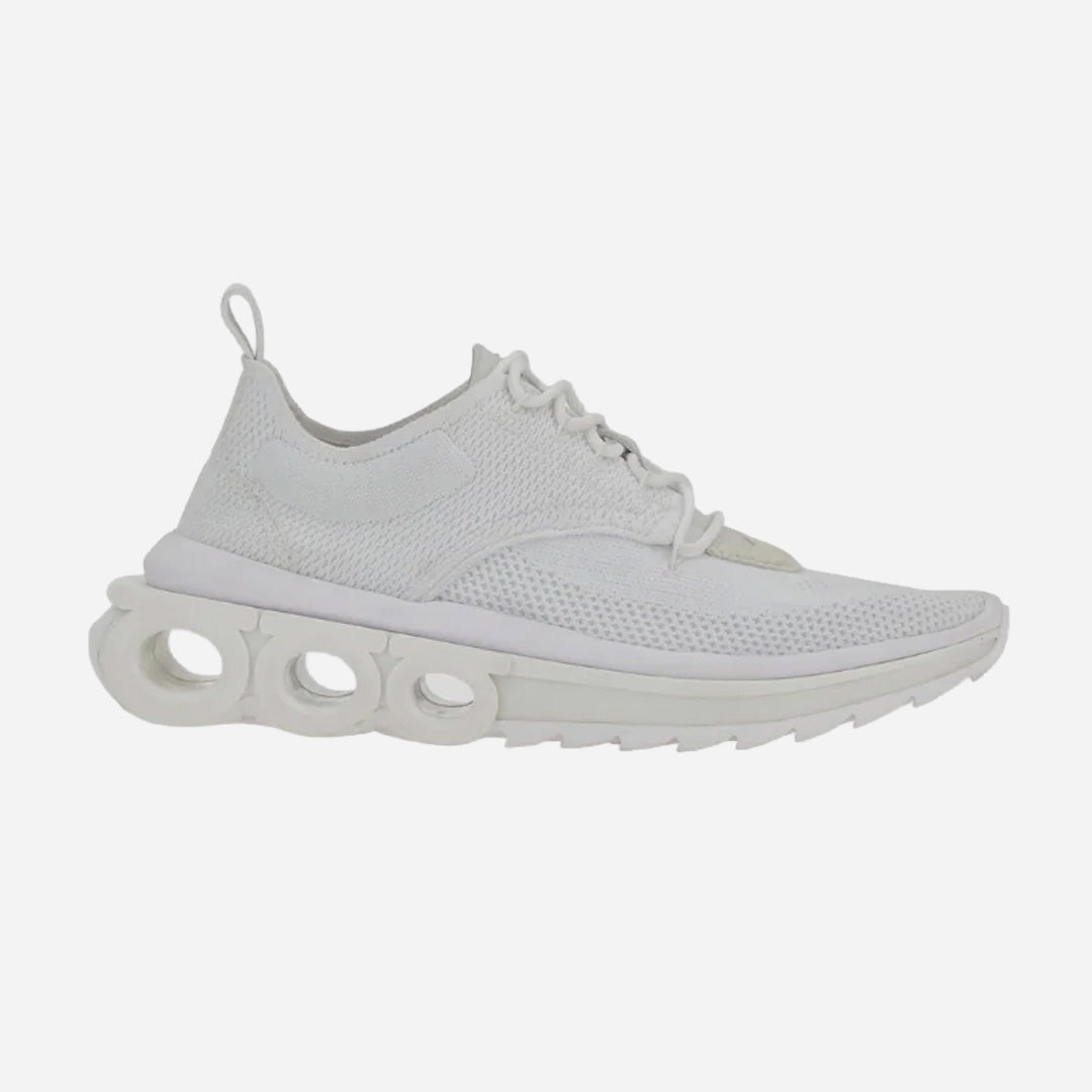 Tenis Blancos Hombre Con Placa Gancini S.F.