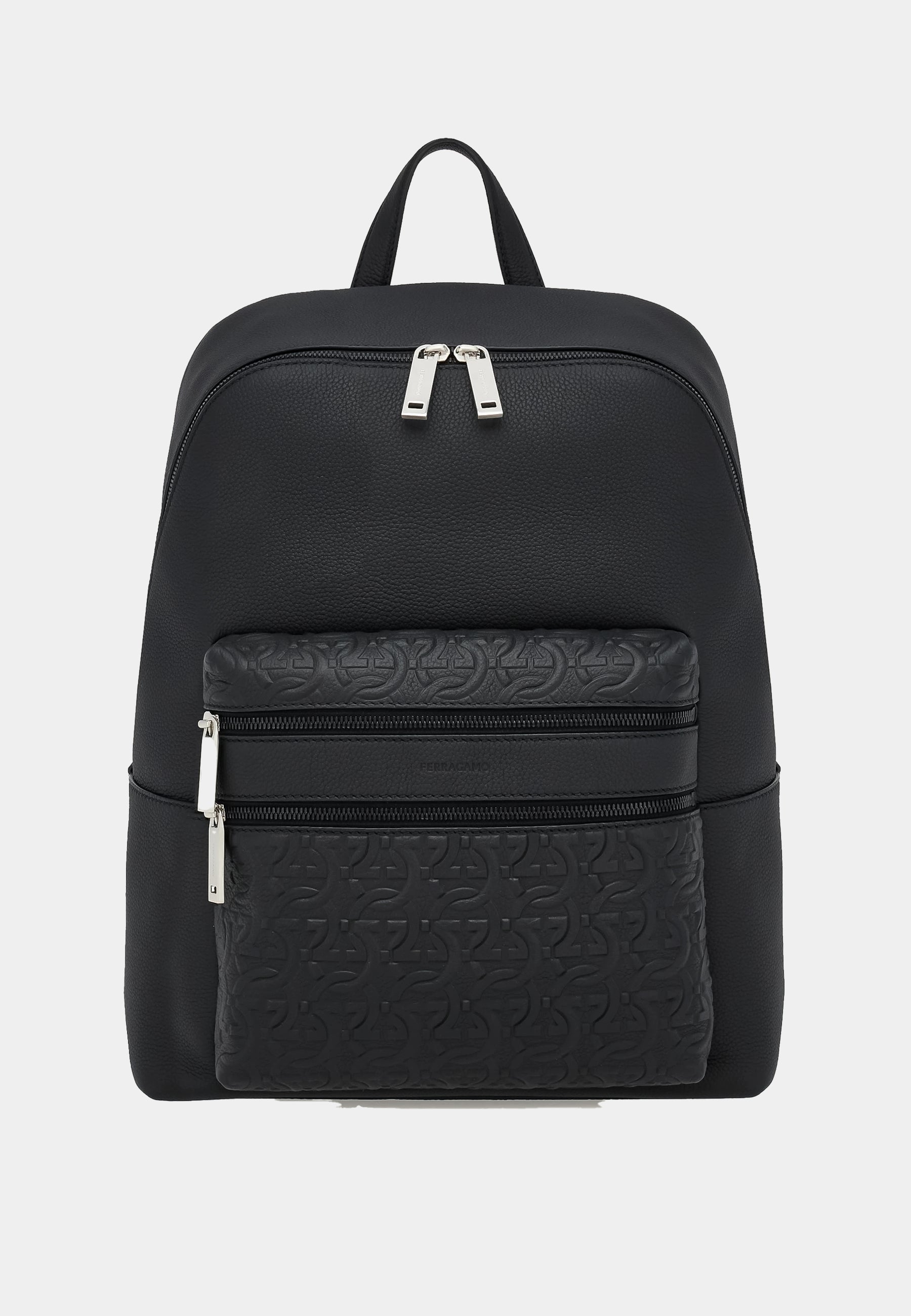 Backpack Negro Cuero + Fabric T-Unic