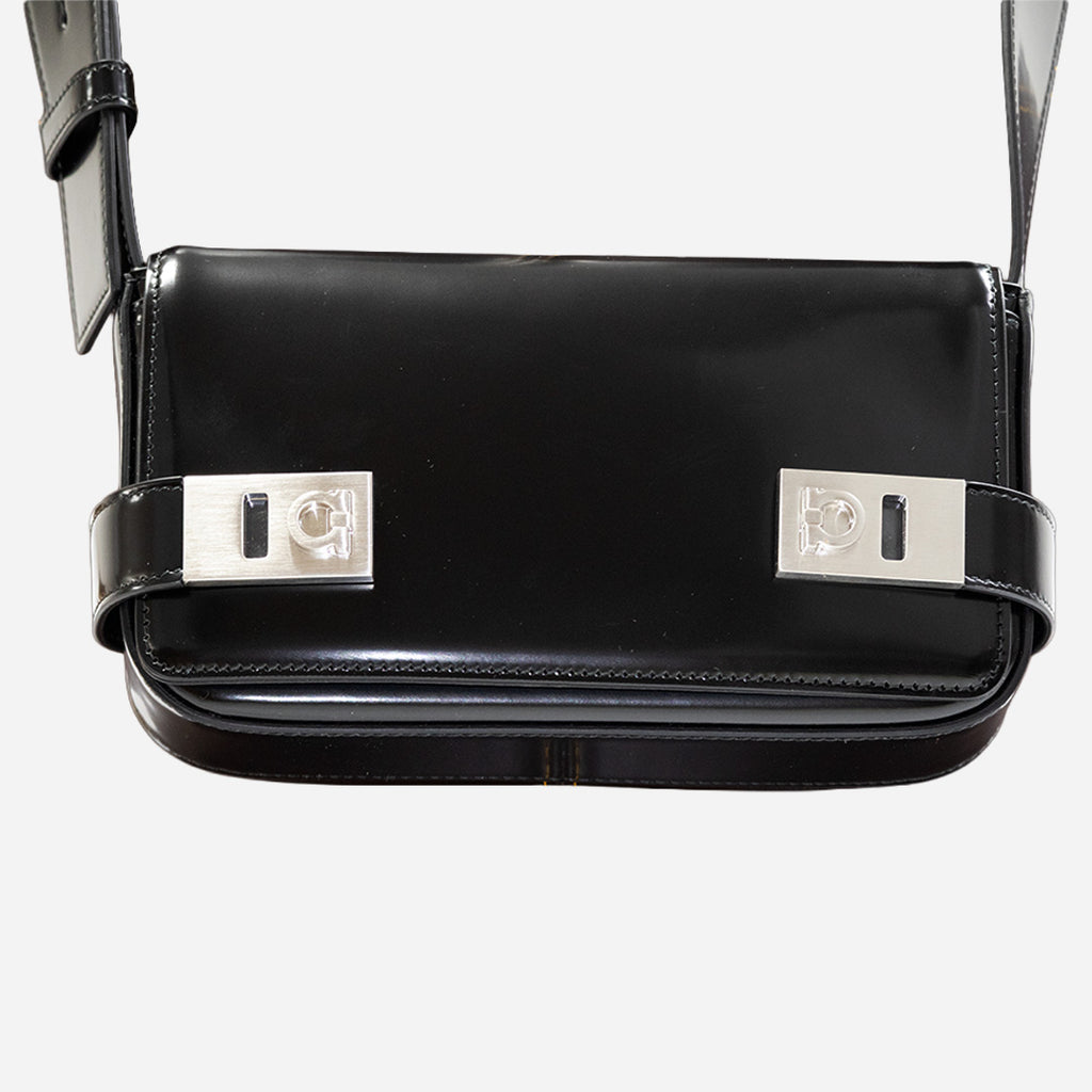 Maleta De Hombro Minimalist Negra. S.F.