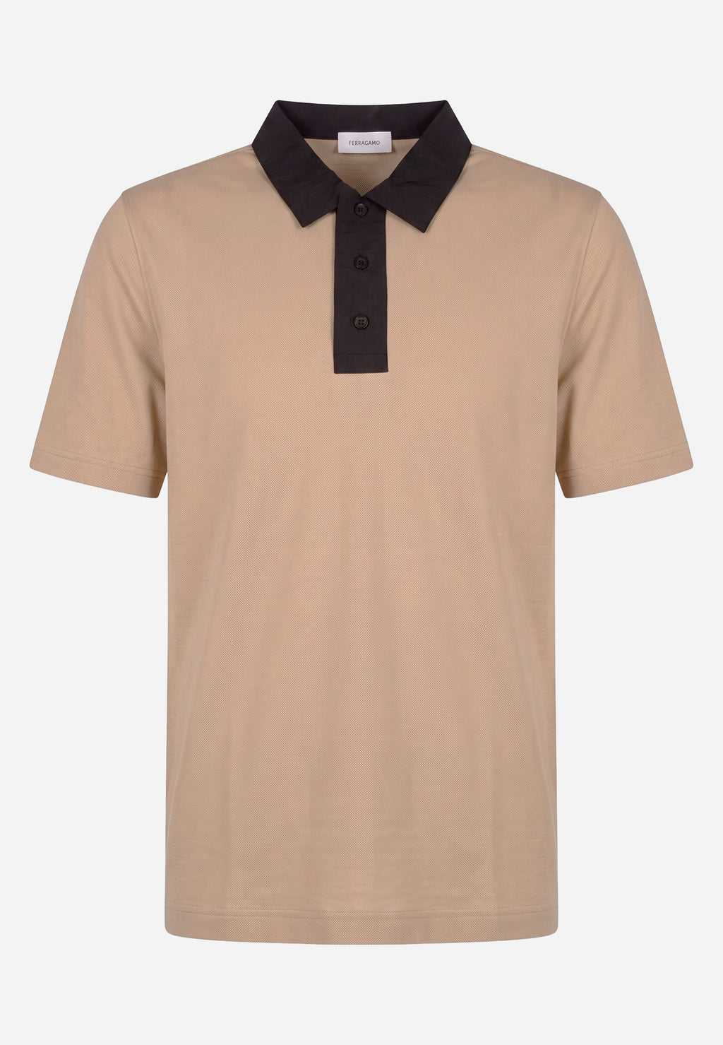 Camiseta Polo de Piqué Beige S.F.