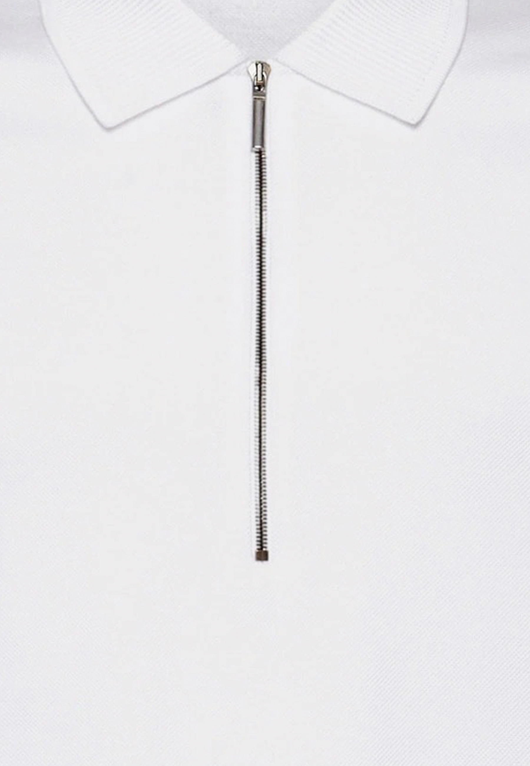 Camiseta Polo con Cremallera Blanca S.F.