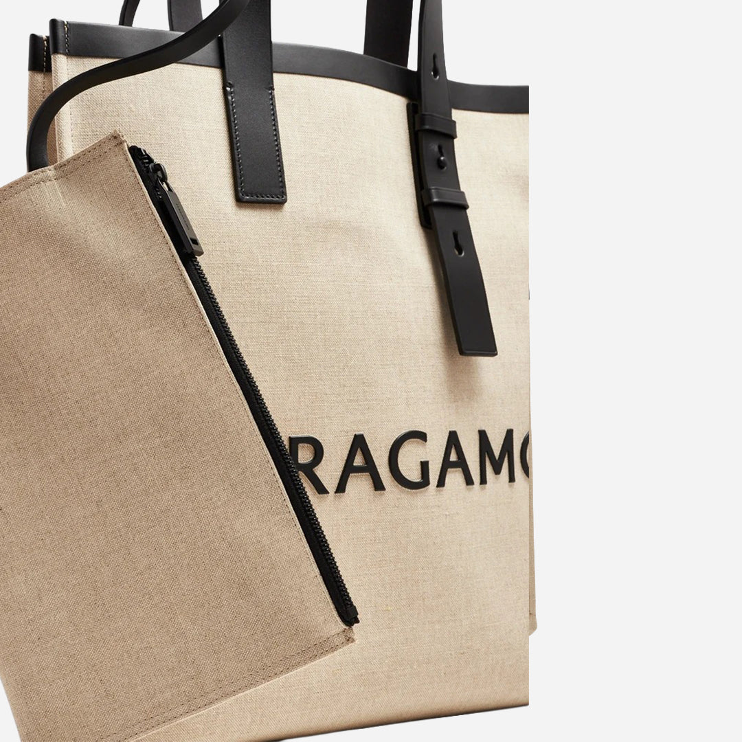 Tote Bag Beige Logo S.F.