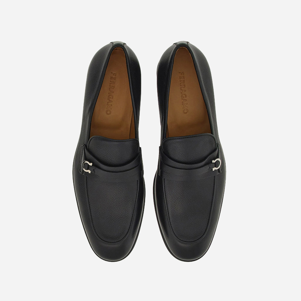 Mocasín Negro Cuero Broche Gaccini S.F.