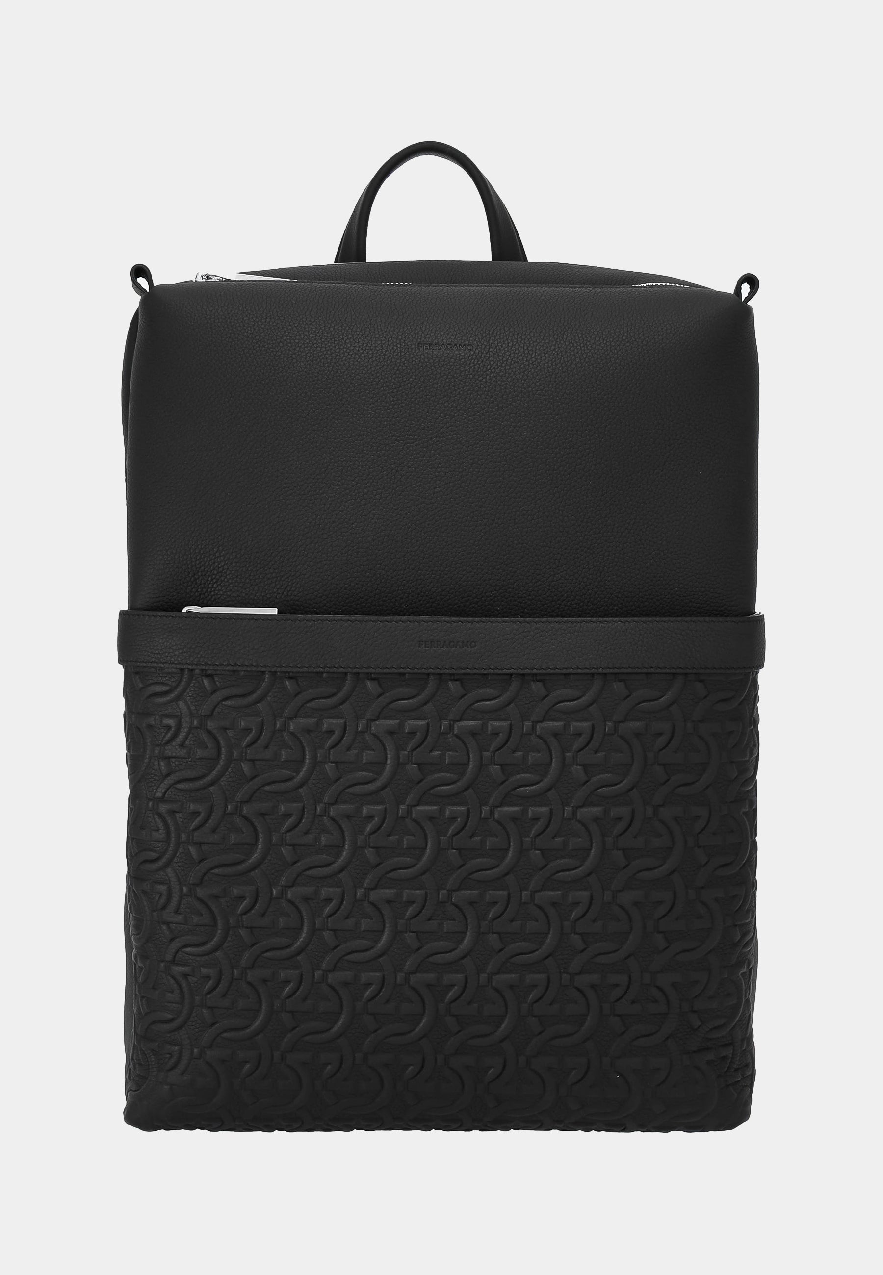 Backpack Negro Cuero + Fabric T-Unic