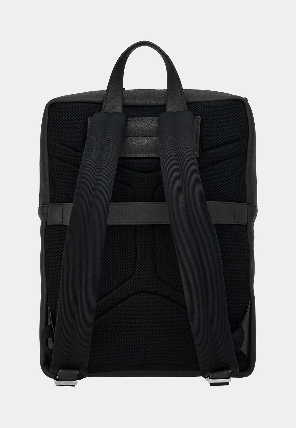 Backpack Negro Cuero + Fabric T-Unic