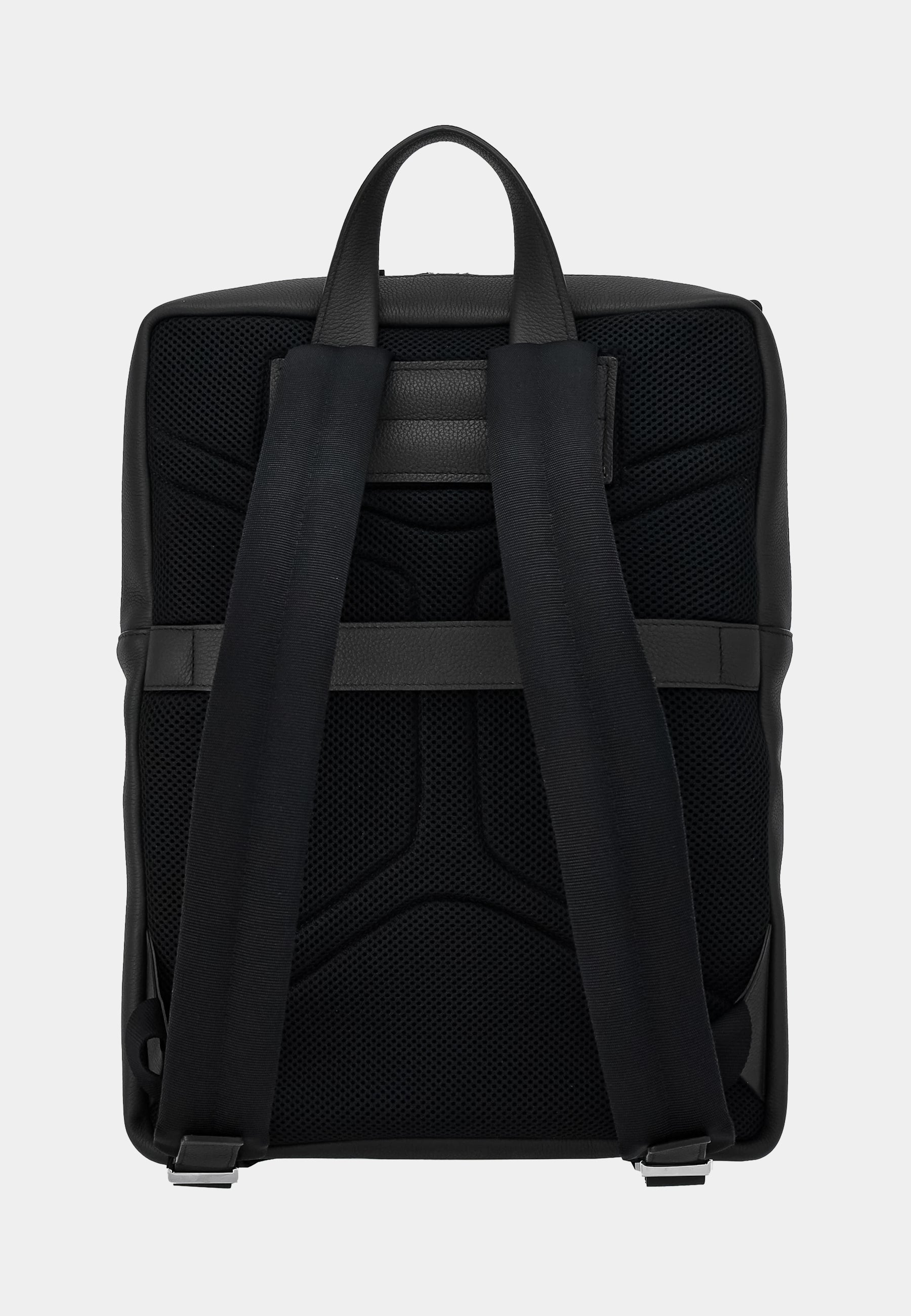 Backpack Negro Cuero + Fabric T-Unic