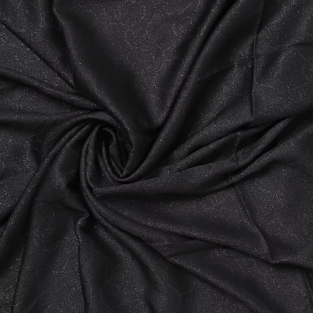 Bufanda Negra con Micro Lentejuelas